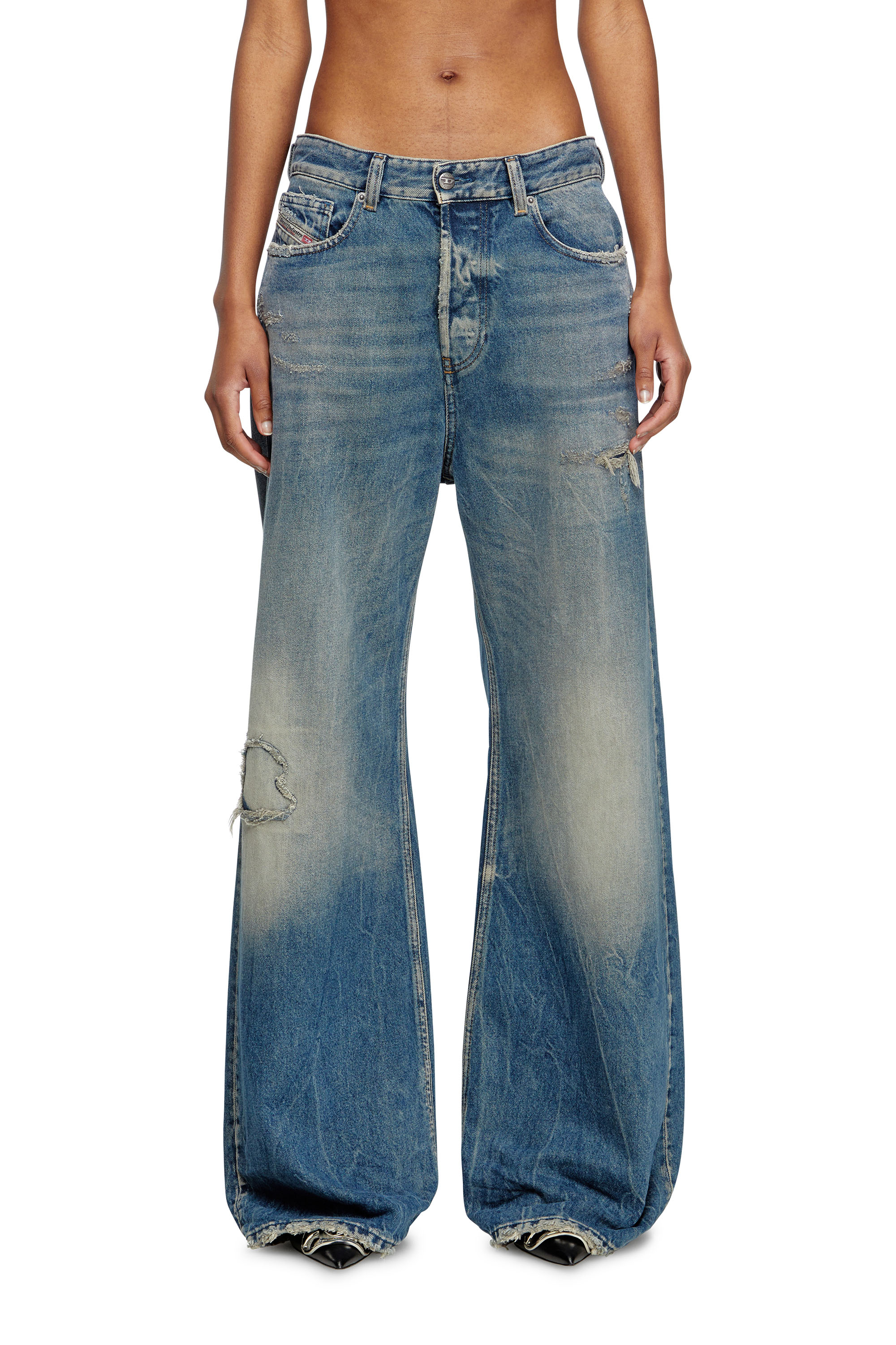 Relaxed Jeans 1996 D-Sire 09M28, Medium blue Diesel - Woman's Relaxed Jeans 1996 D-Sire 09M28, Medium blue - 3