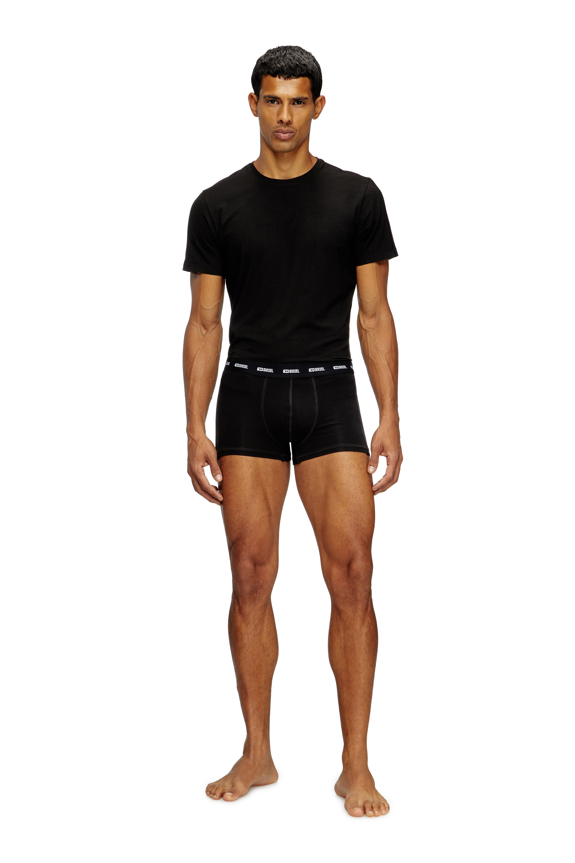 Diesel - RANDAL-D-MONO-2PACK, Man's 2-pack T-shirts in fluid jersey in Black - 1