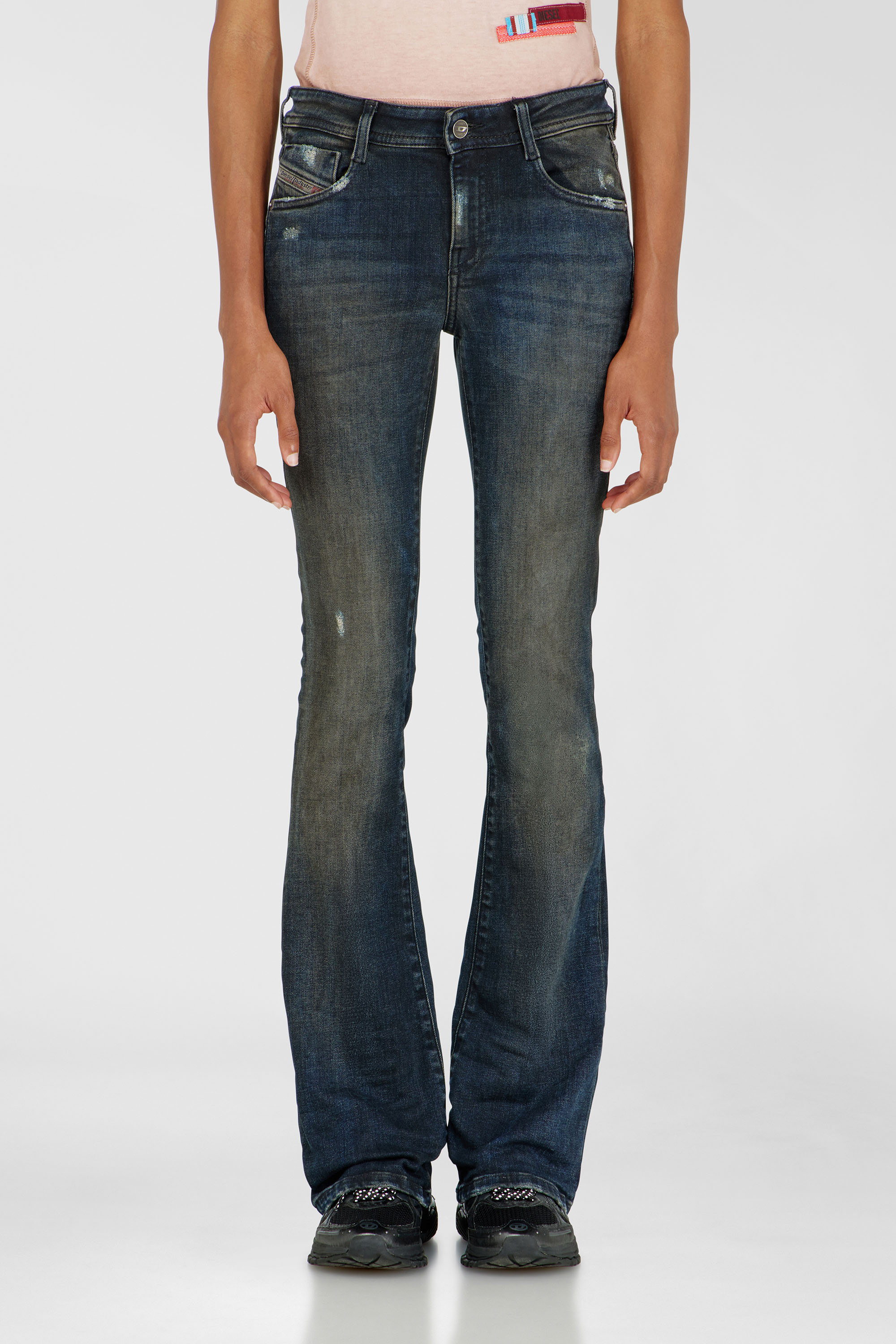 Diesel - Woman's Bootcut Jeans 1969 D-Ebbey 09P69, Dark Blue - 2