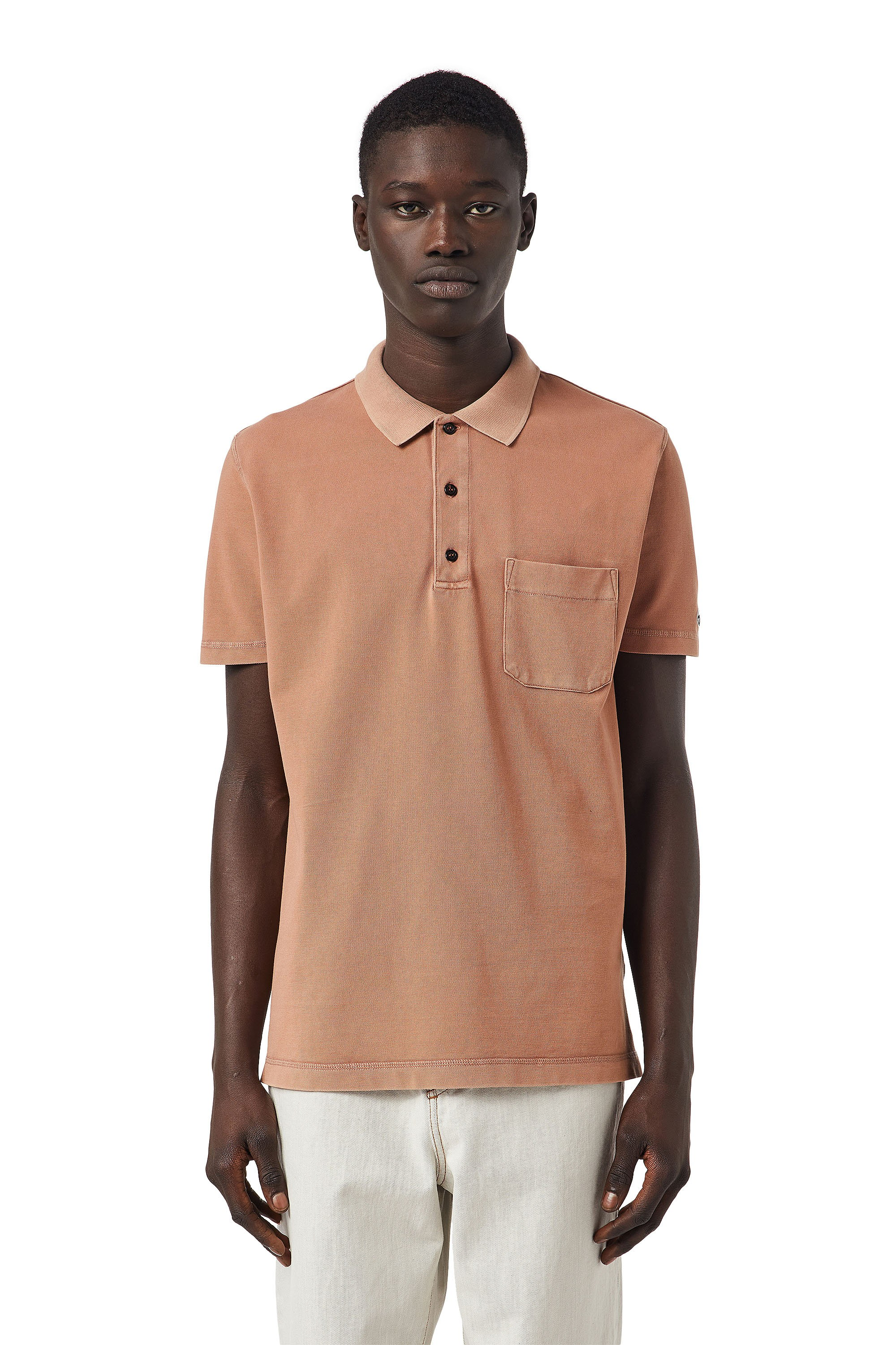 Diesel - T-POLO-WORKY-DOV-PE, Brown - Image 3