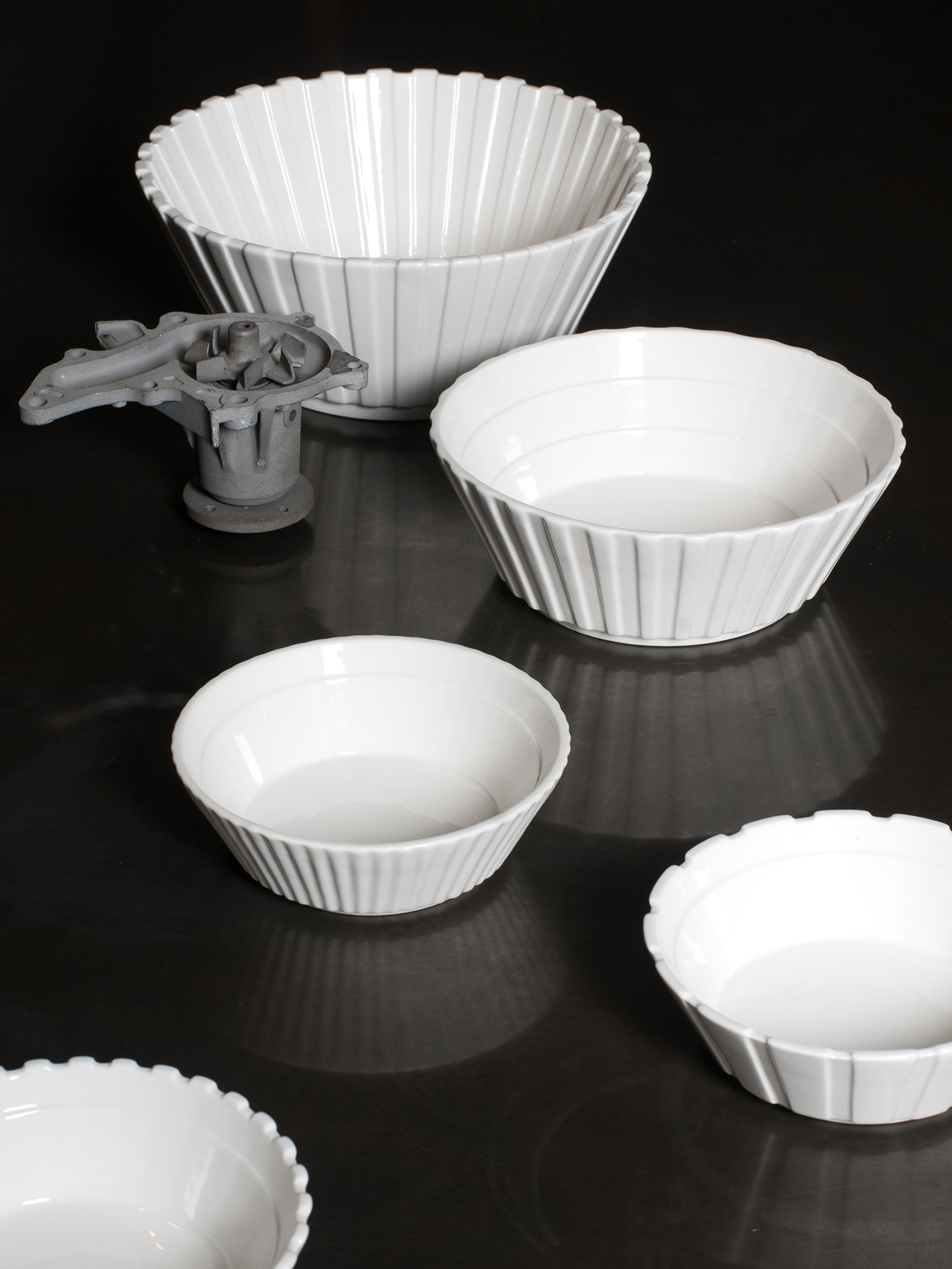 Diesel - 10984 MACHINE COLLEC, Unisex's Porcelain fruit bowl, &oslash; cm 16,3 / 6.4" in White - 4