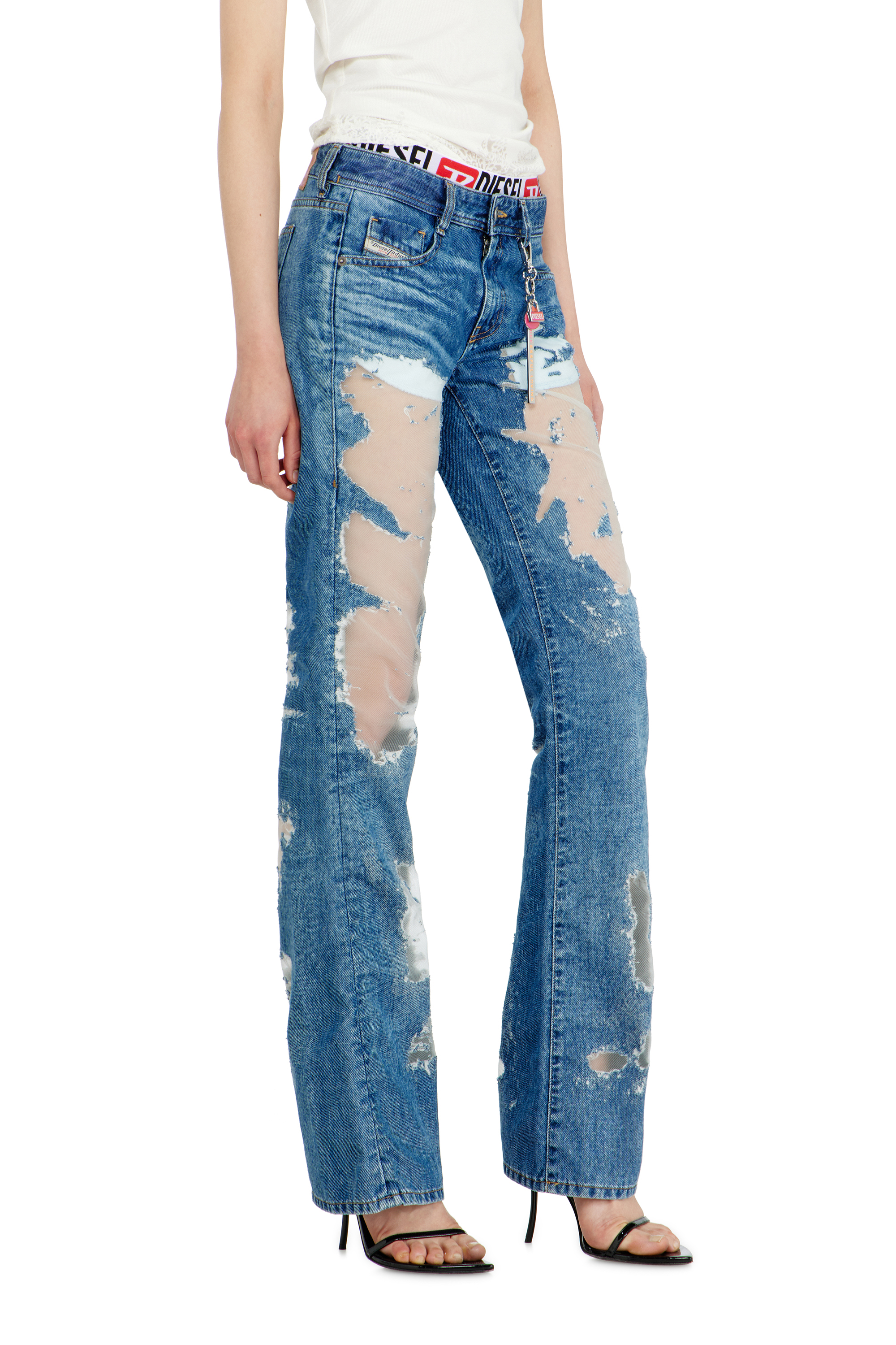 Diesel - Woman's Bootcut Jeans 1969 D-Ebbey 068ZH, Medium blue - 4