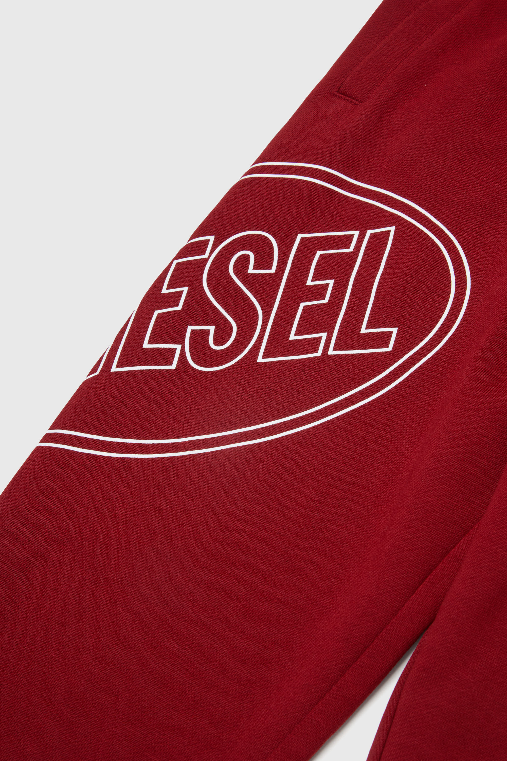 Diesel - PCIRCLE, Man's Sweatpants with side print in Red - 4
