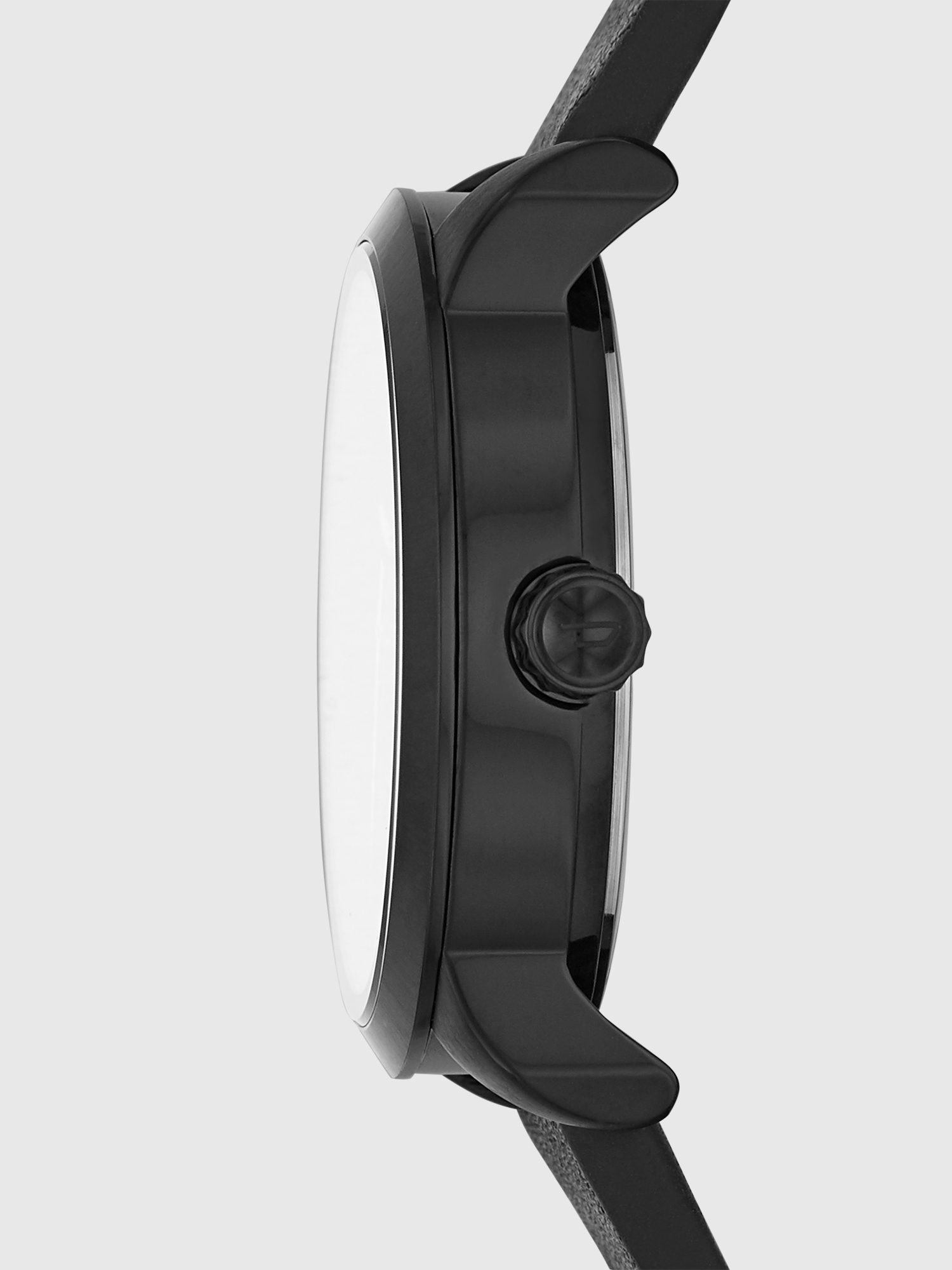 Diesel - DZ5598, Woman's Flare Rocks Three-Hand Black Leather Watch in Black - 2