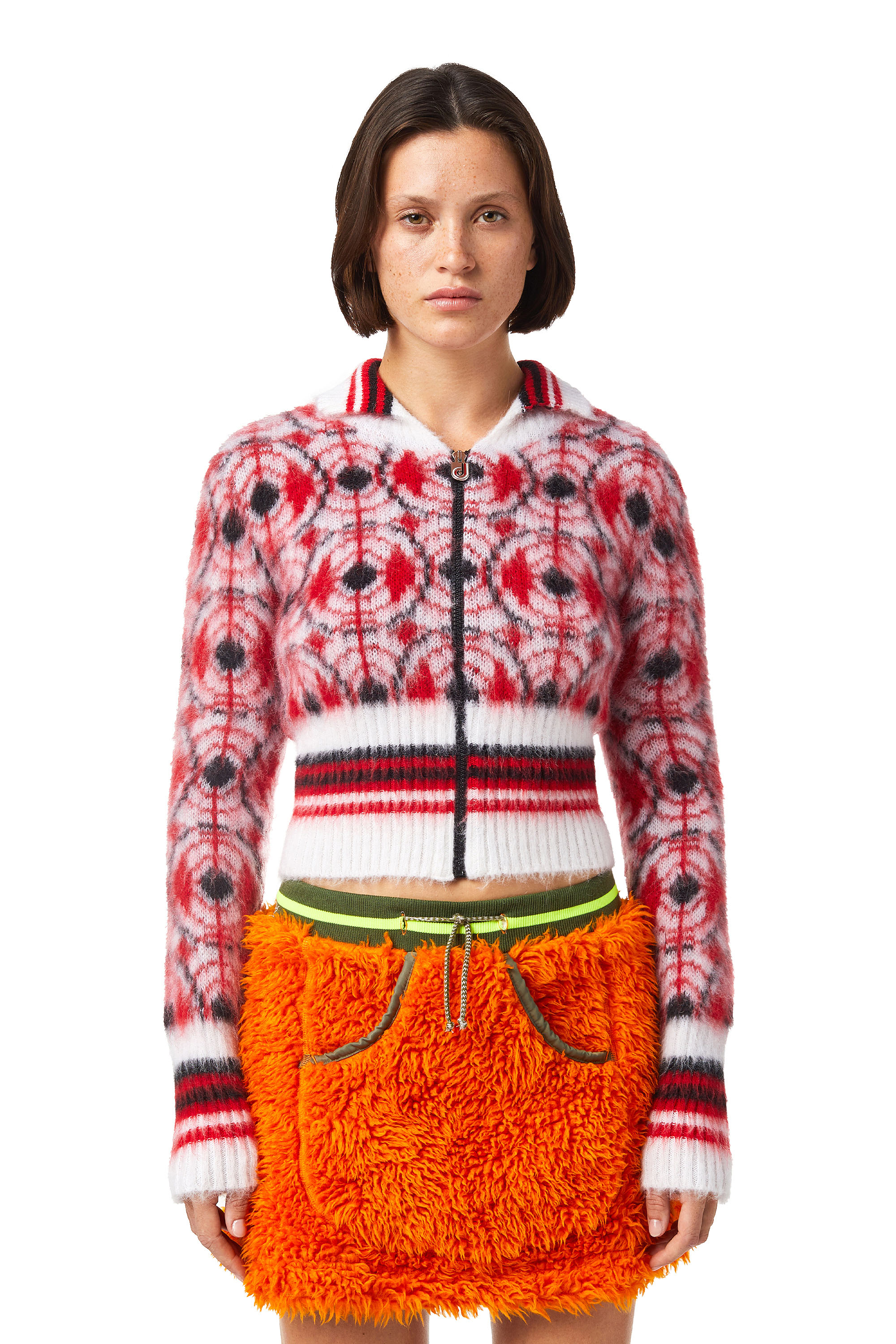 DXD-22-M01, Red/White - Knitwear