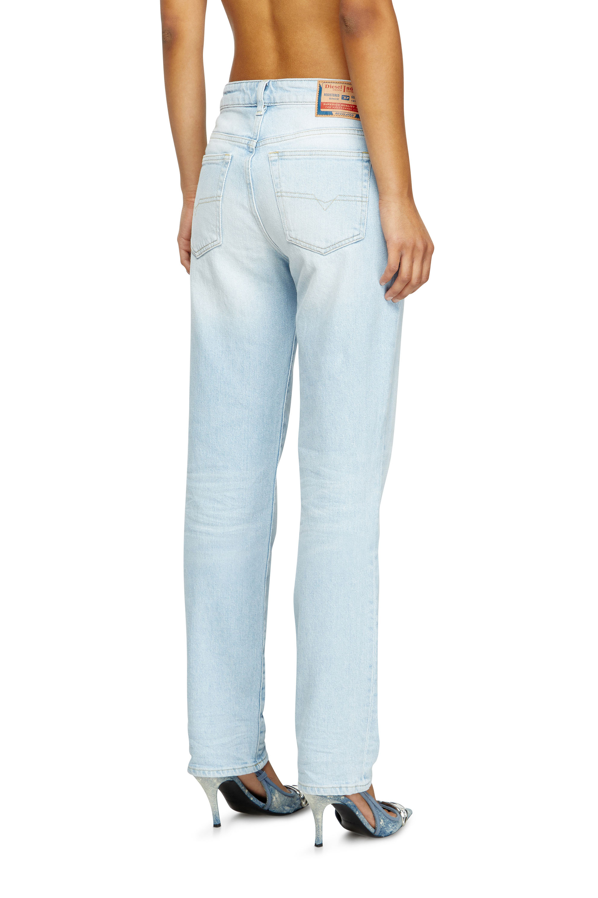 Regular Jeans 1989 D-Mine 09M11, Light Blue Diesel - Woman's Regular Jeans 1989 D-Mine 09M11, Light Blue - 4