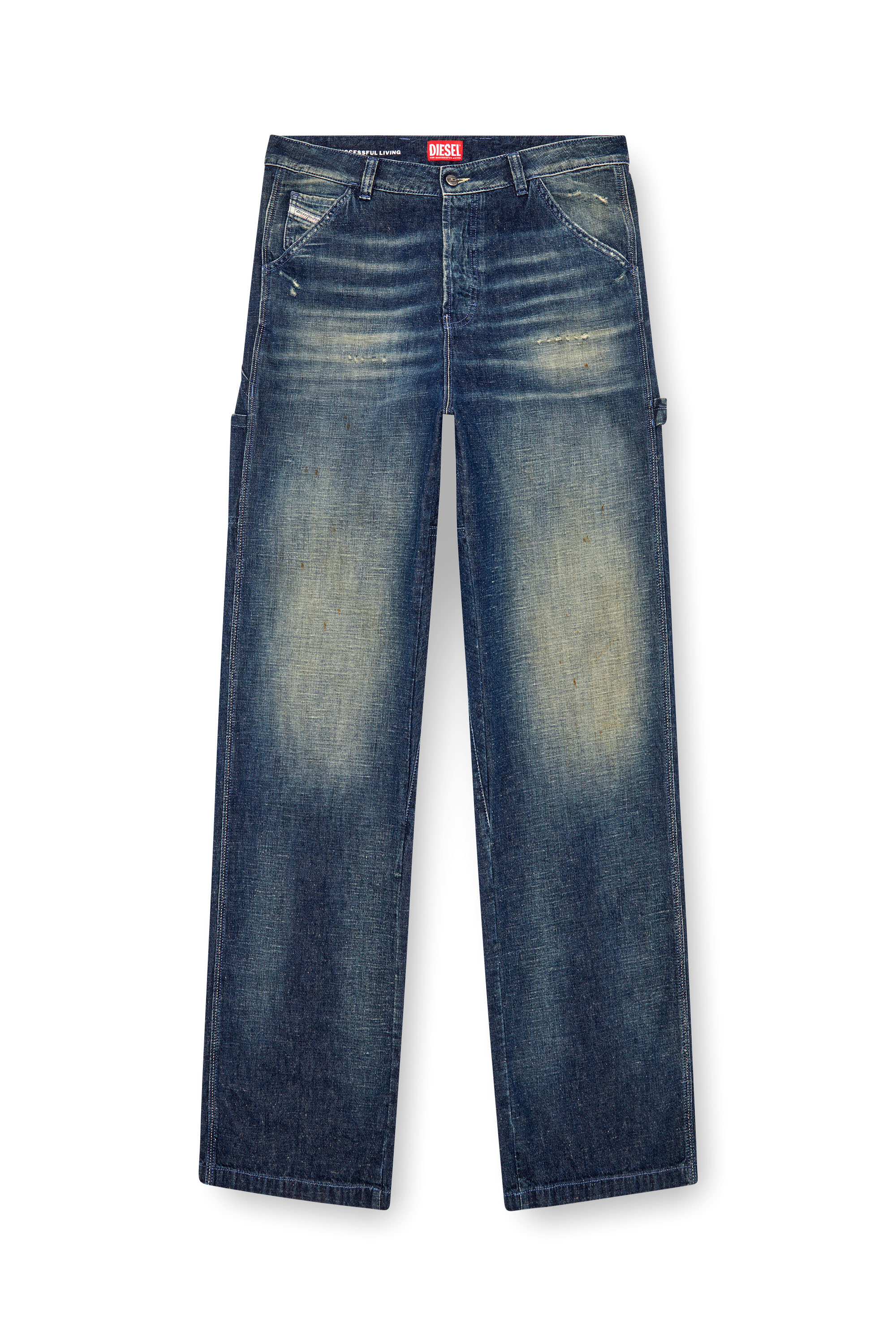 Diesel - Man's Straight Jeans D-Livery 09J91, Dark Blue - 3