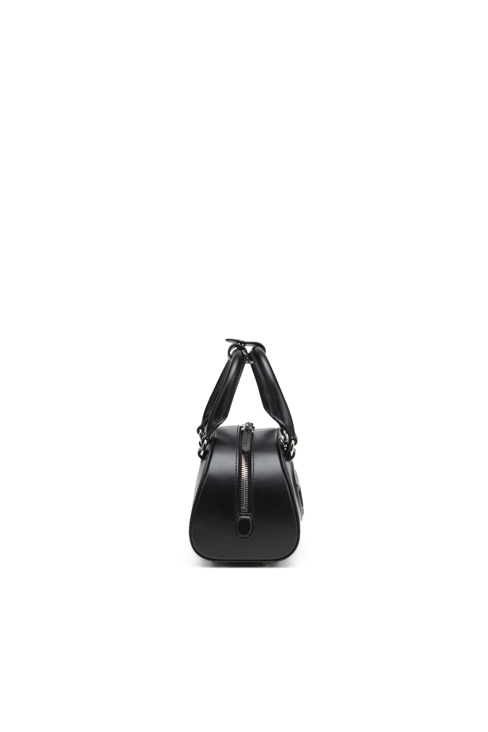 Diesel - 1DR DOME CROSSBODY, Woman's 1DR Dome-Leather mini bowling bag in Black - 4