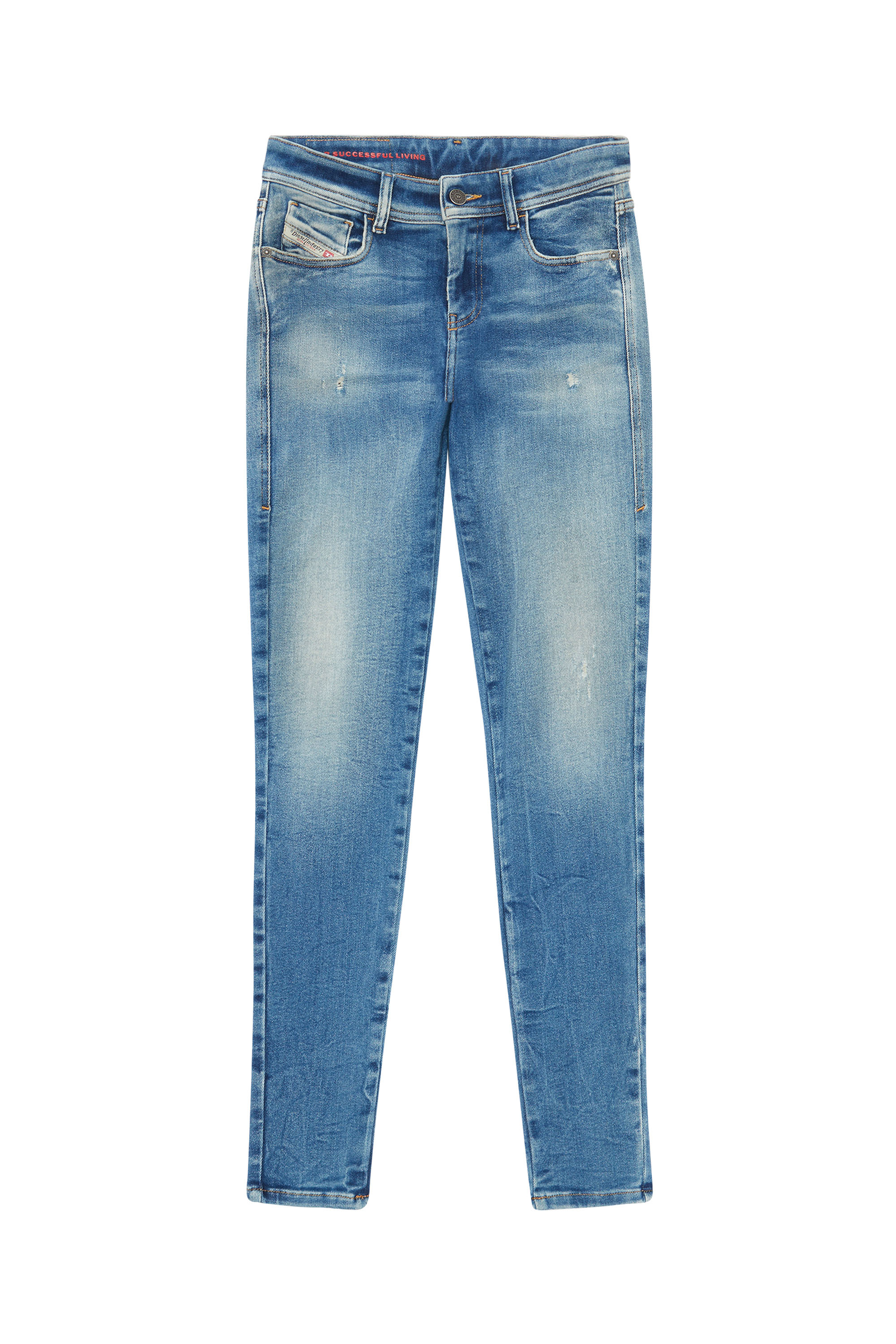 Diesel - 2017 Slandy 09E91 Super skinny Jeans, Light Blue - Image 5