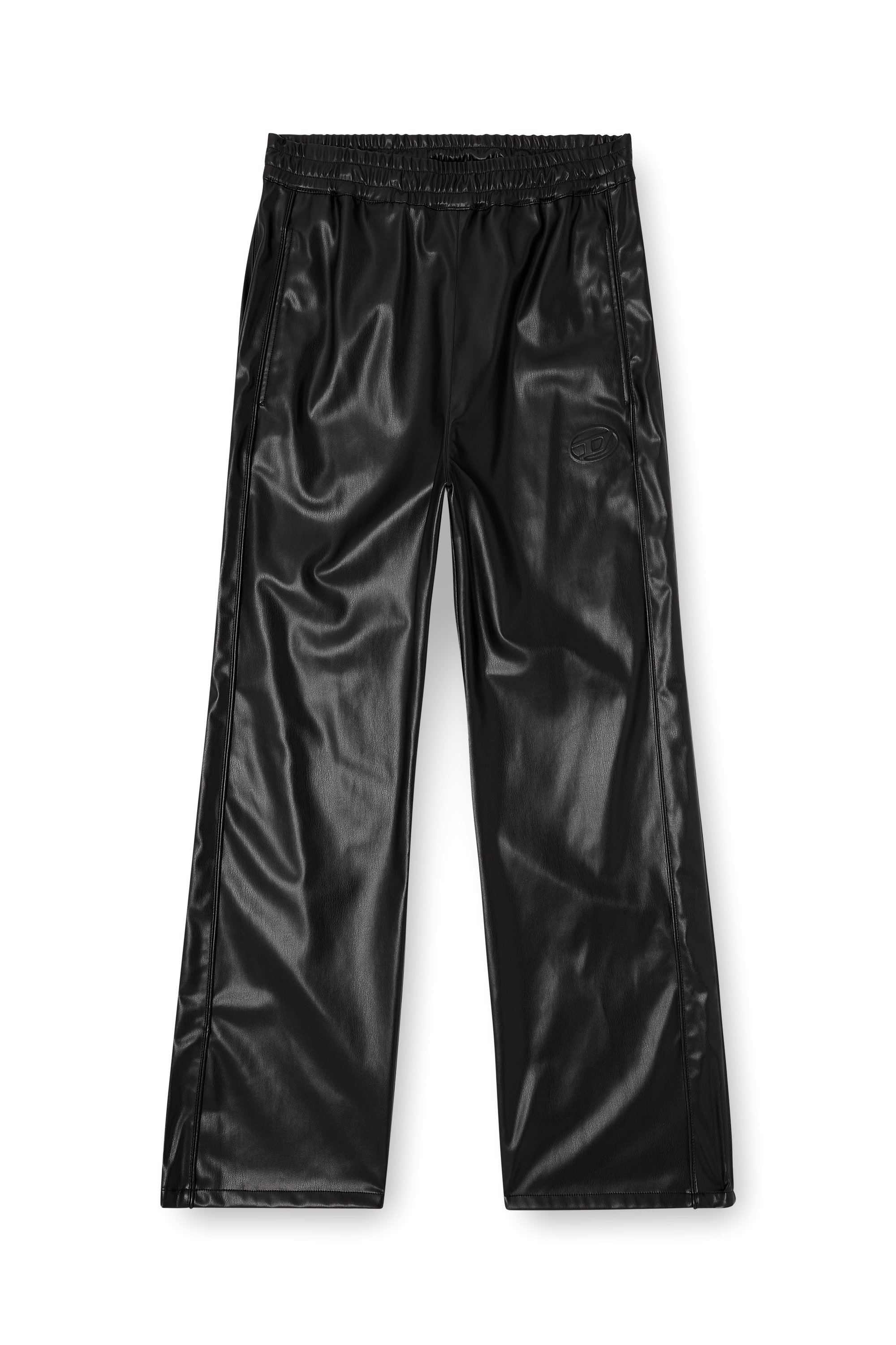 Diesel - P-ARTEN-PIPING-PGBX, Man's Track pants in coated fabric in null - 3