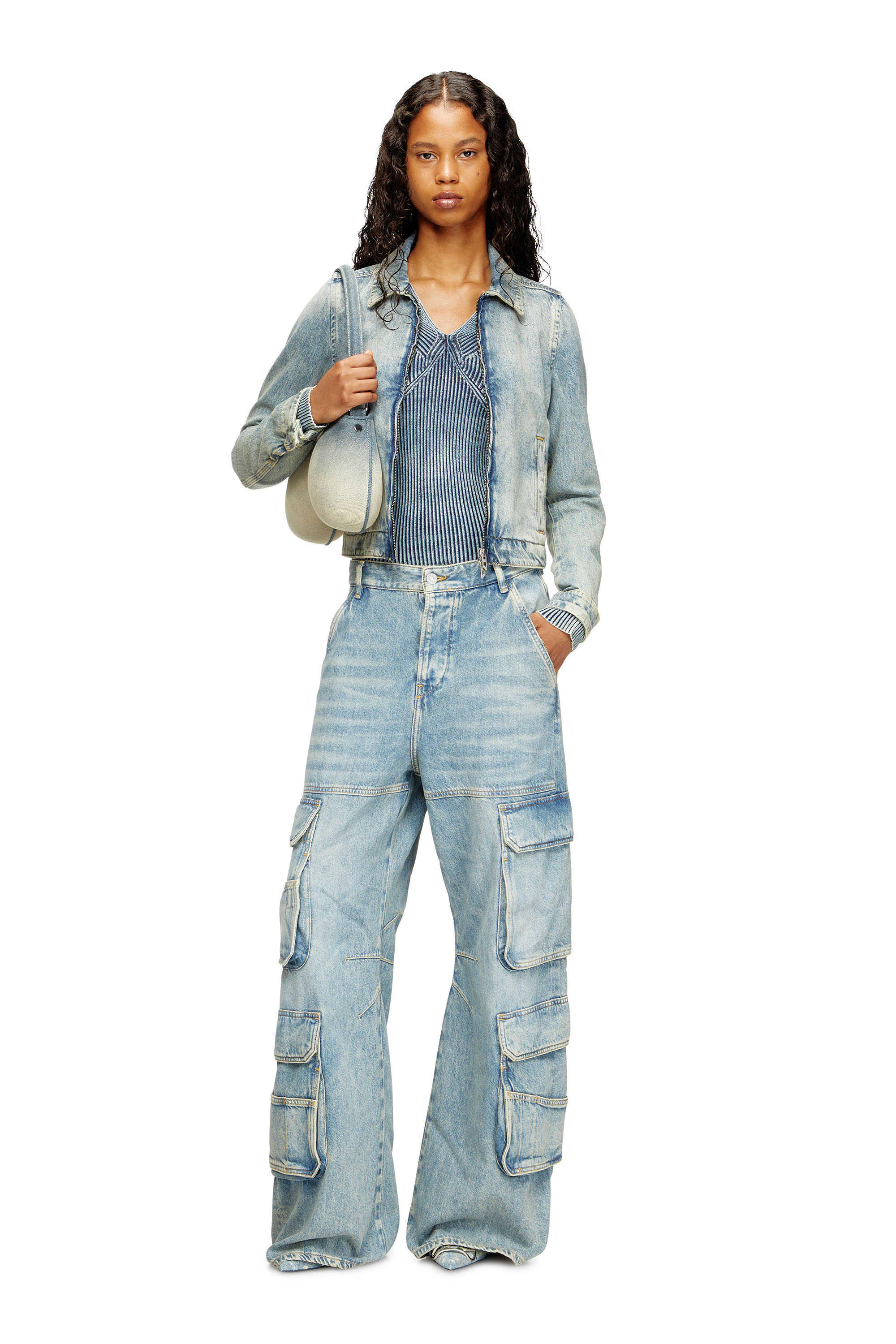 Diesel - Woman's Relaxed Jeans 1996 D-Sire 0DBCX, Light Blue - 2
