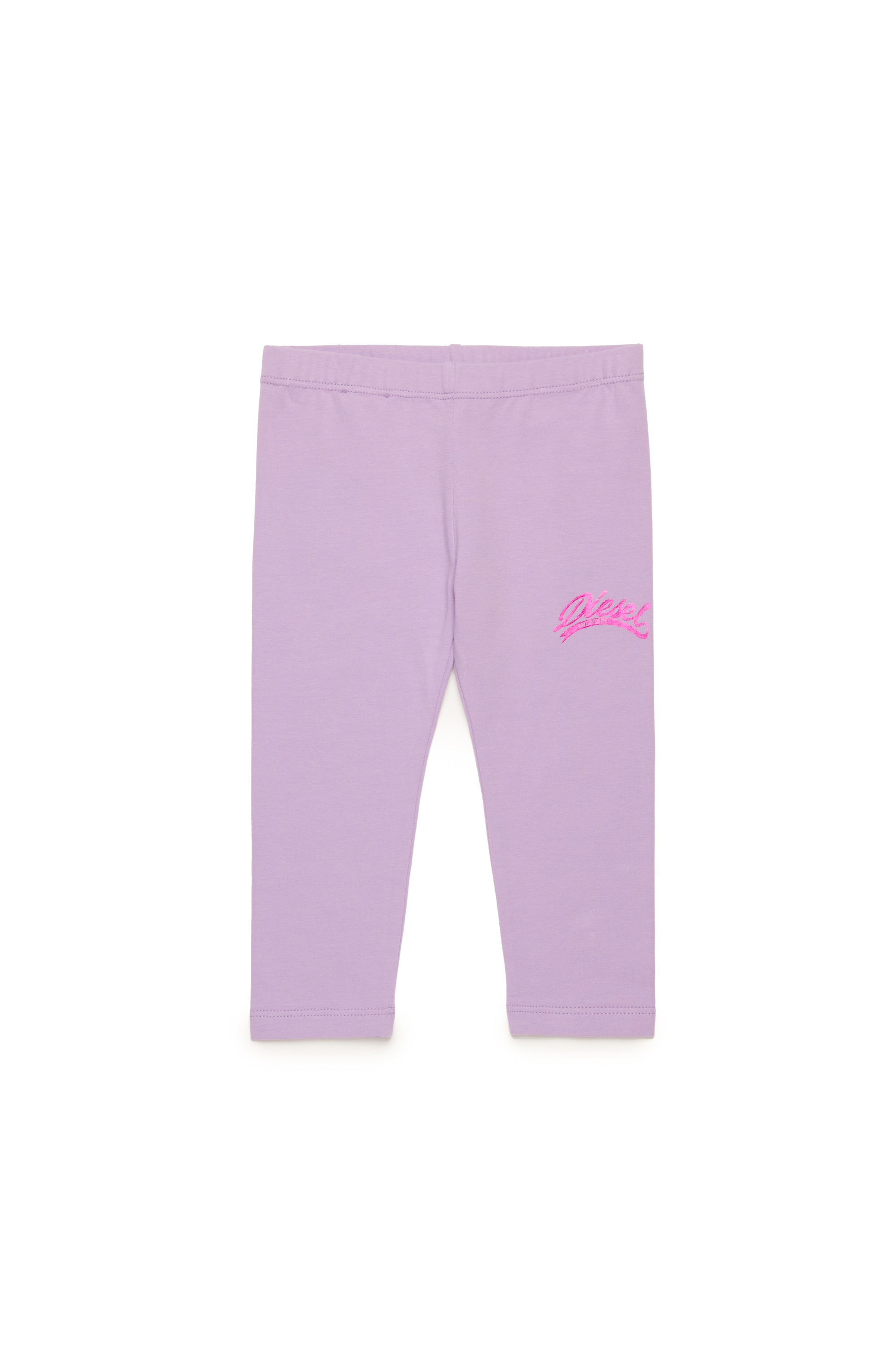 Diesel - PSTRAB, Woman's Leggings with metallic logo in Lilac - 1