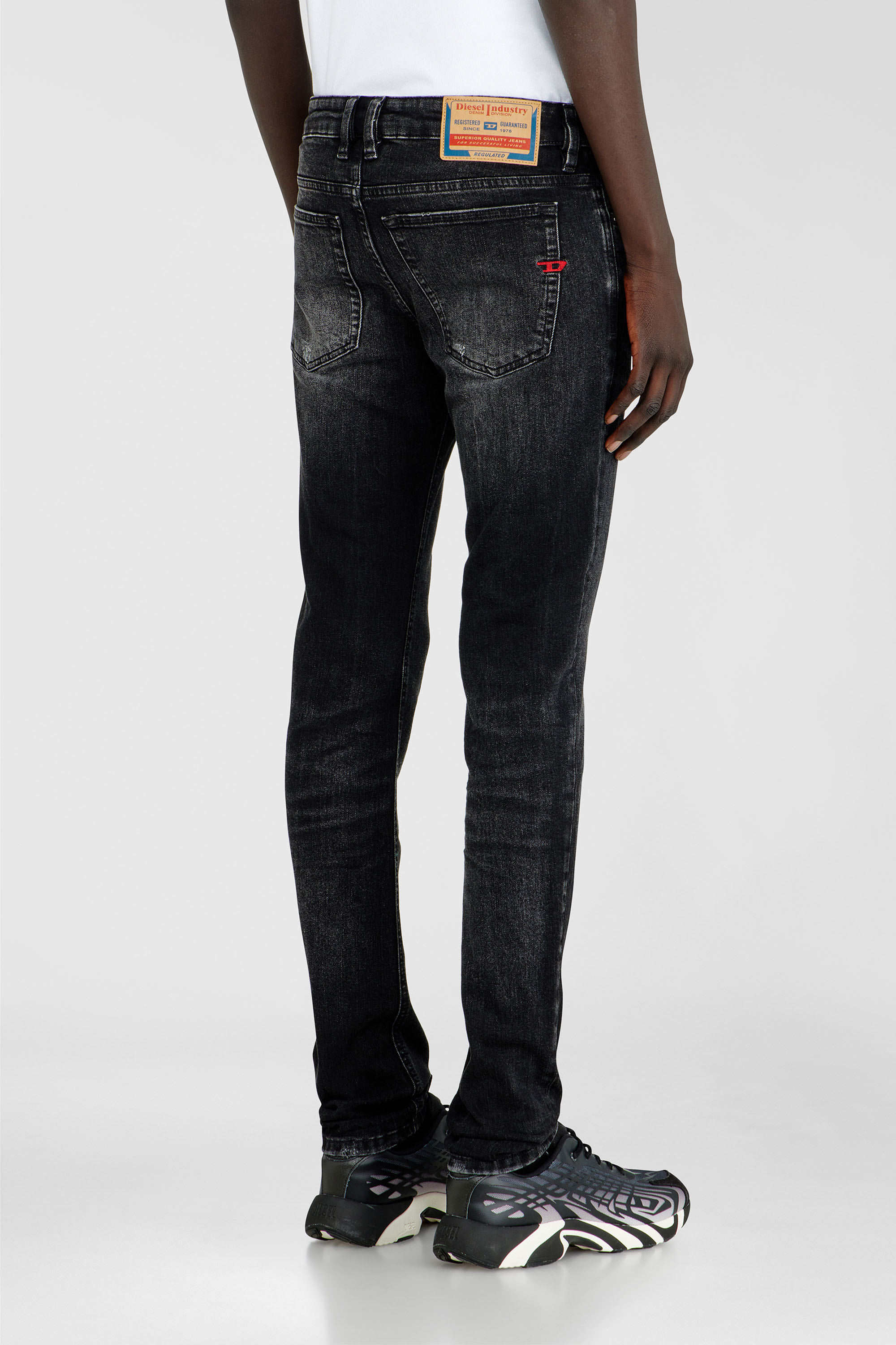 Diesel - Man's Skinny Jeans 1979 Sleenker 0DBDP, Black/Dark grey - 5