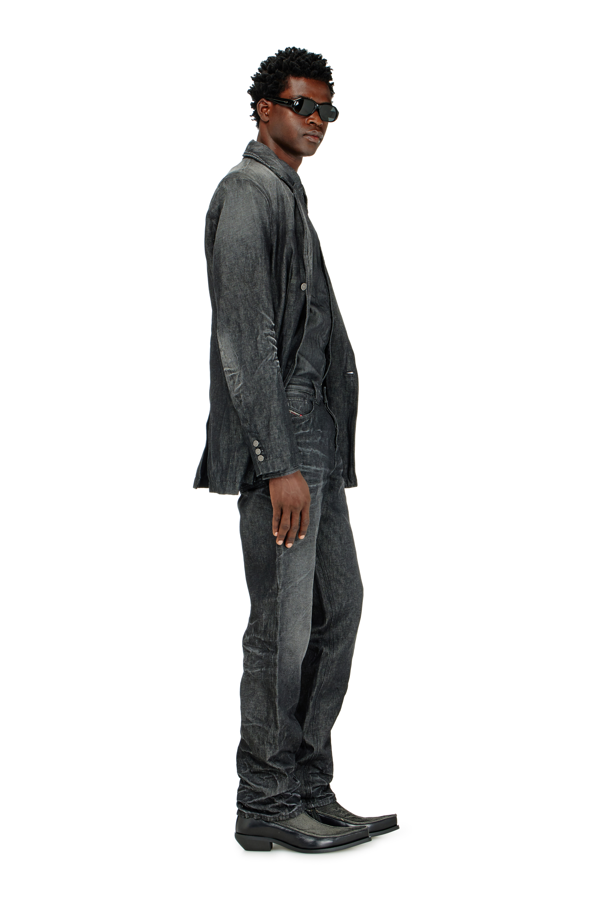 Diesel - Man's Regular Jeans 1991 D-Voeed 09R39, Black/Dark grey - 4