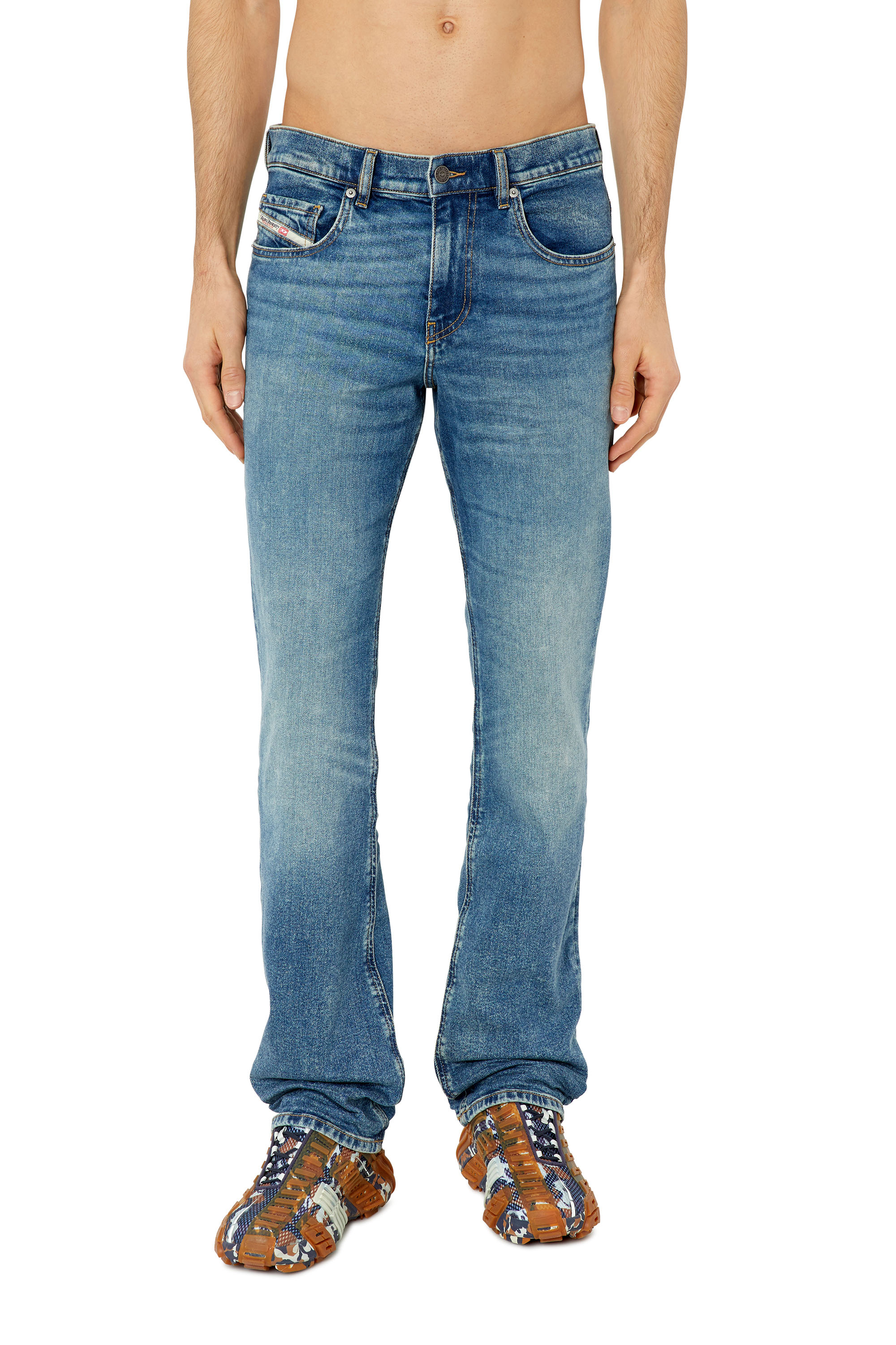 Diesel - 2021 D-Vocs E09EI Bootcut Jeans, Medium blue - Image 1