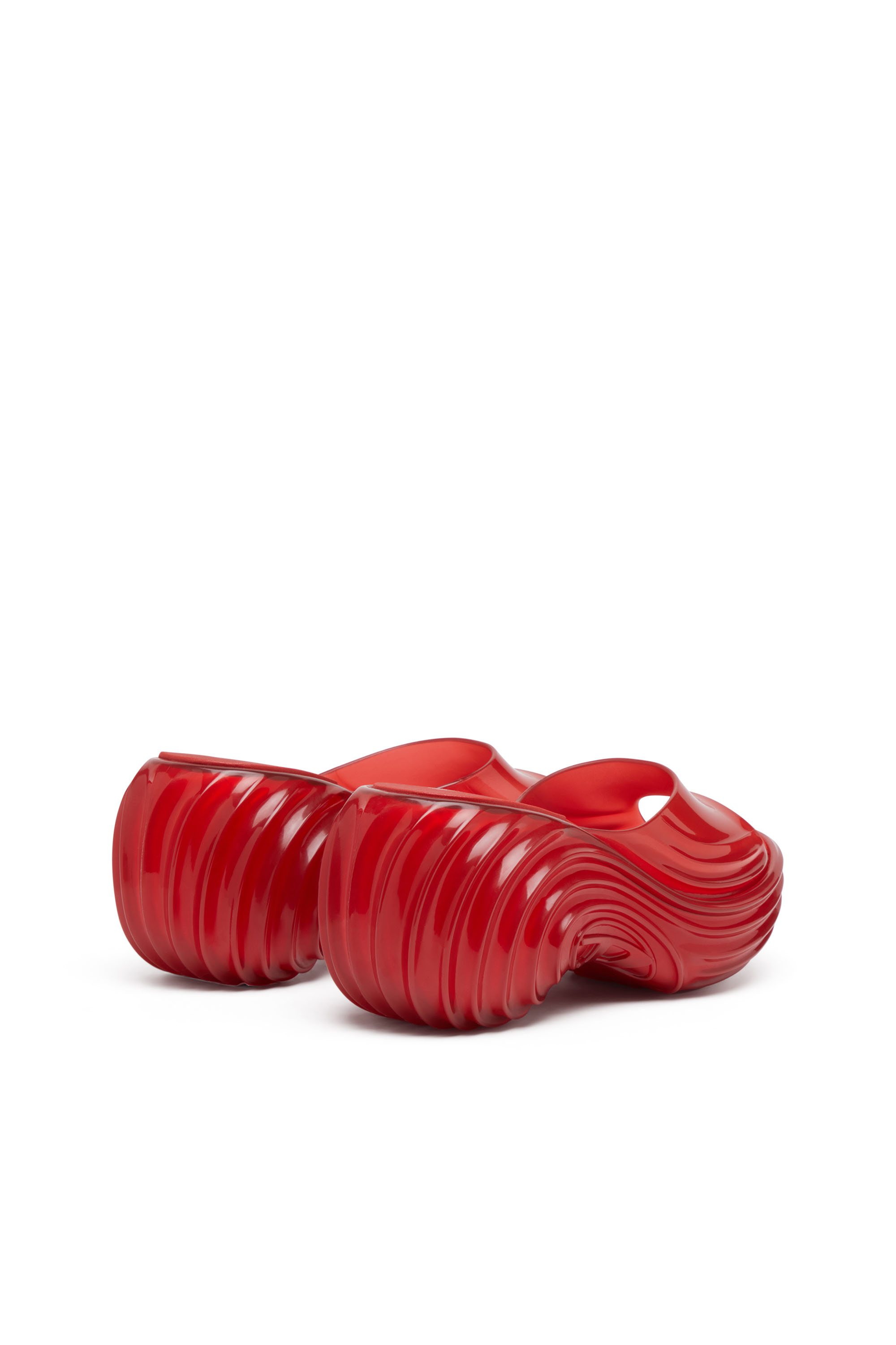 Diesel - MELISSA QUANTUM PLATFORM, Woman's Platform mule in Melflex&reg; in Red - 4