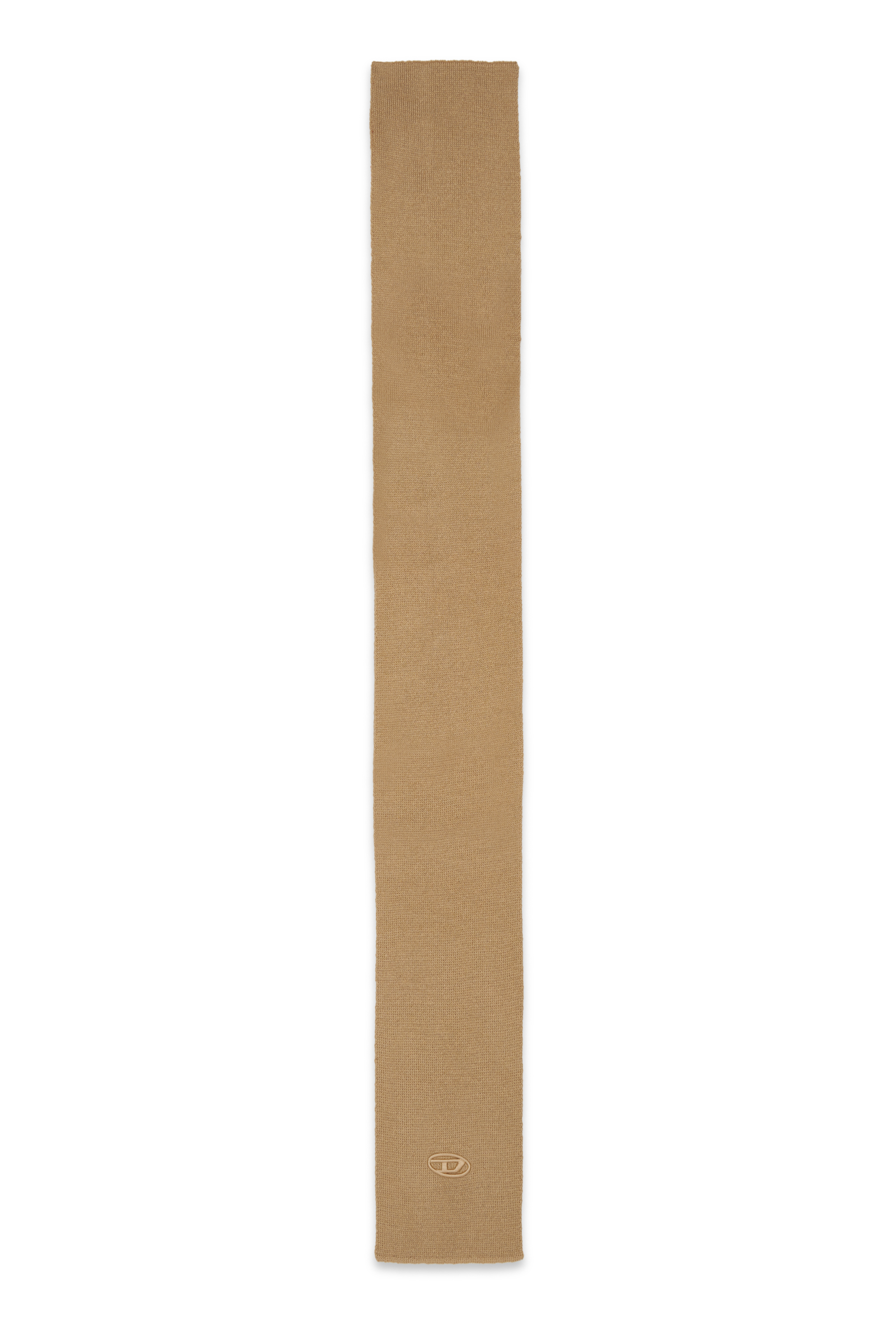 Diesel - RKCODERSCARF, Unisex's Wool blend scarf with logo in Light Brown - 2