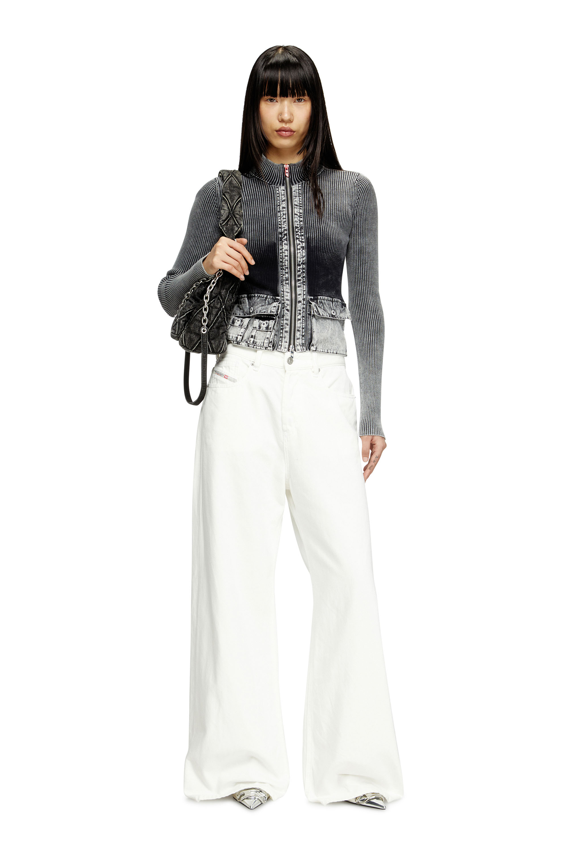 Diesel - Woman's Relaxed Jeans 1996 D-Sire 09I41, White - 3