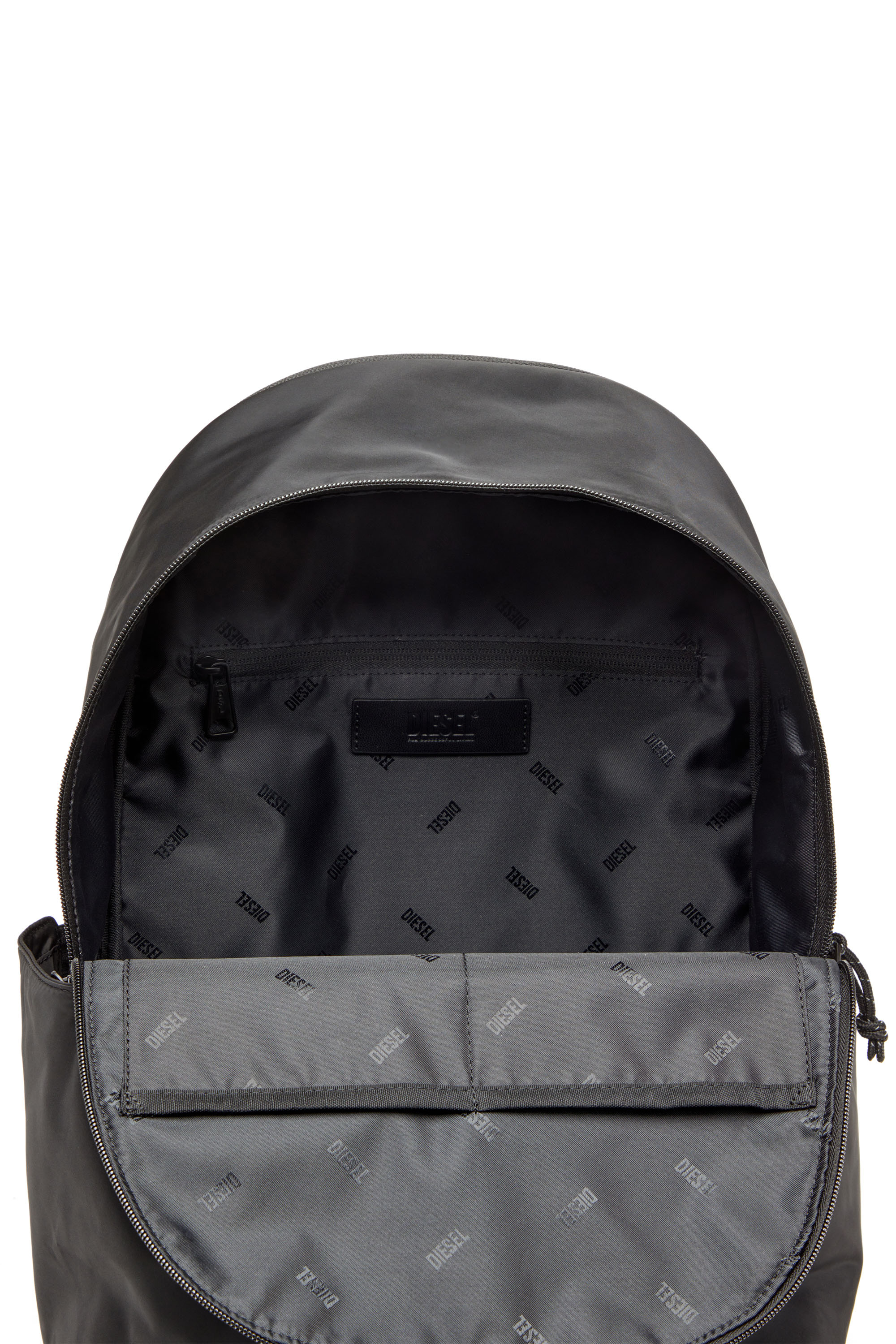 Diesel - D-PACK BACKPACK X, Man's D-Pack-Backpack in satin-touch fabric in Black - 4