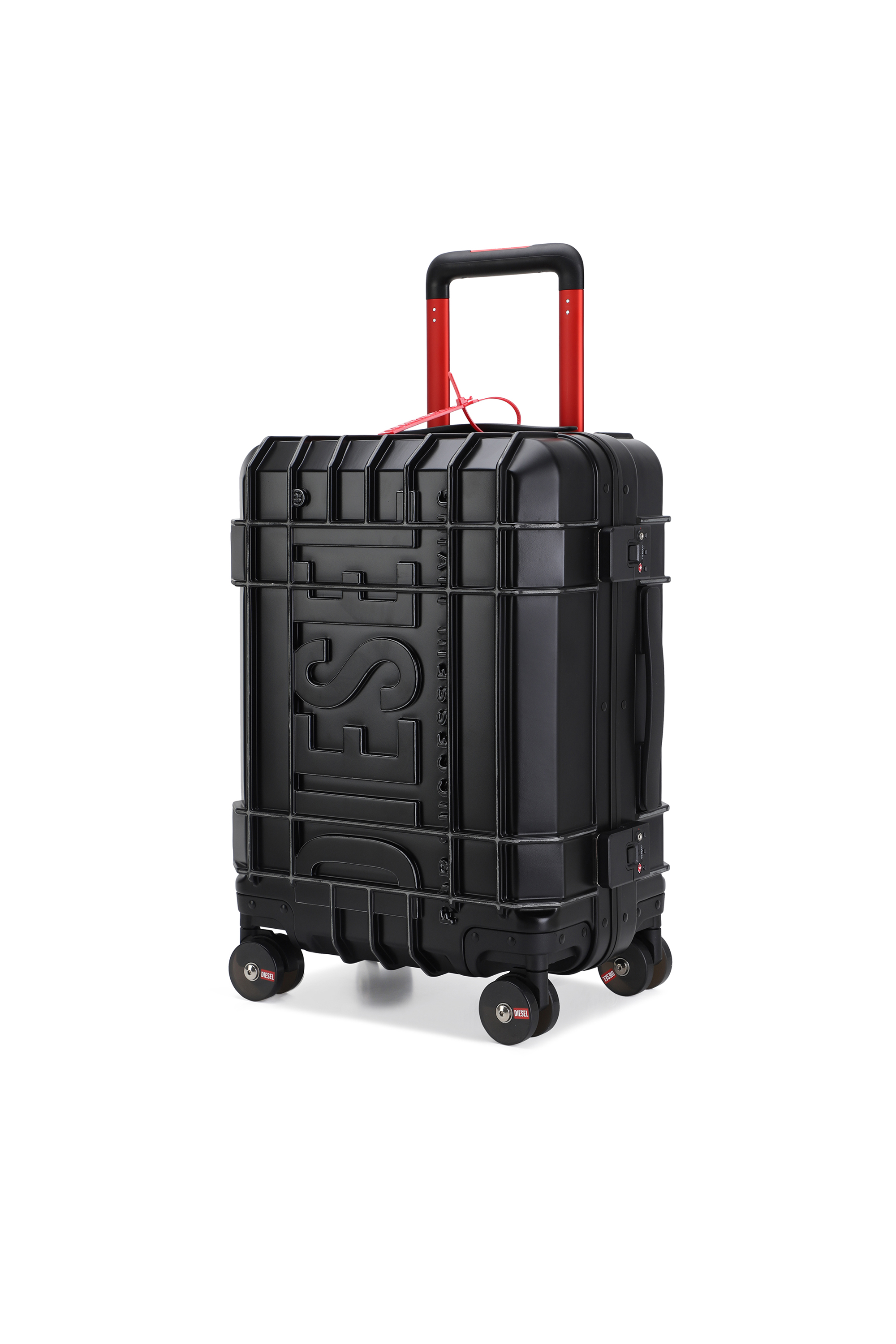 Diesel - DIESEL PC STRONG IMAGE TROLLEY- DSL003, Unisex's Rugged suitcase size S in Black - 5