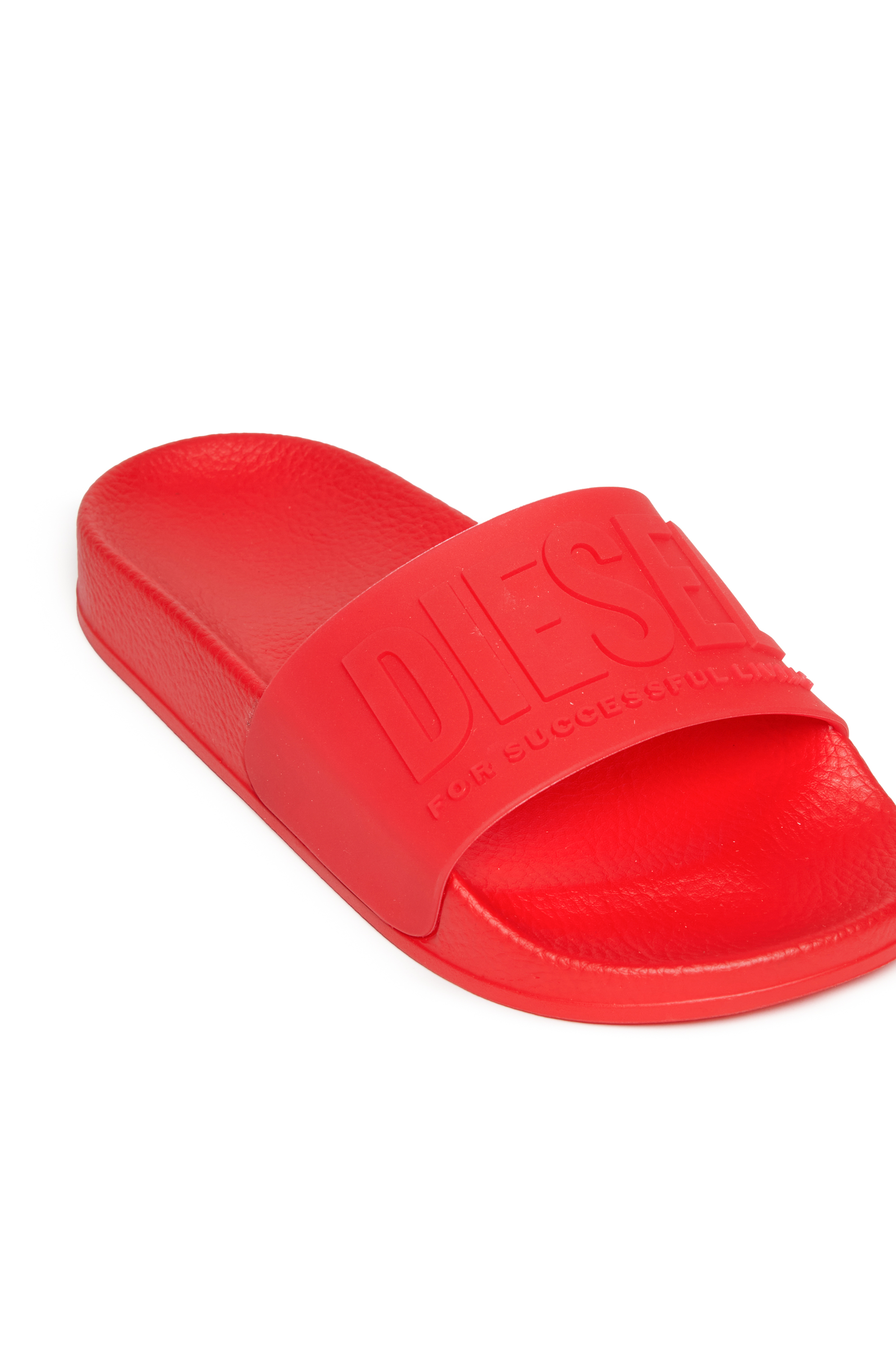 Diesel - SA-MAYEMI CC, Unisex's Semi-transparent rubber pool slides in Red - 4