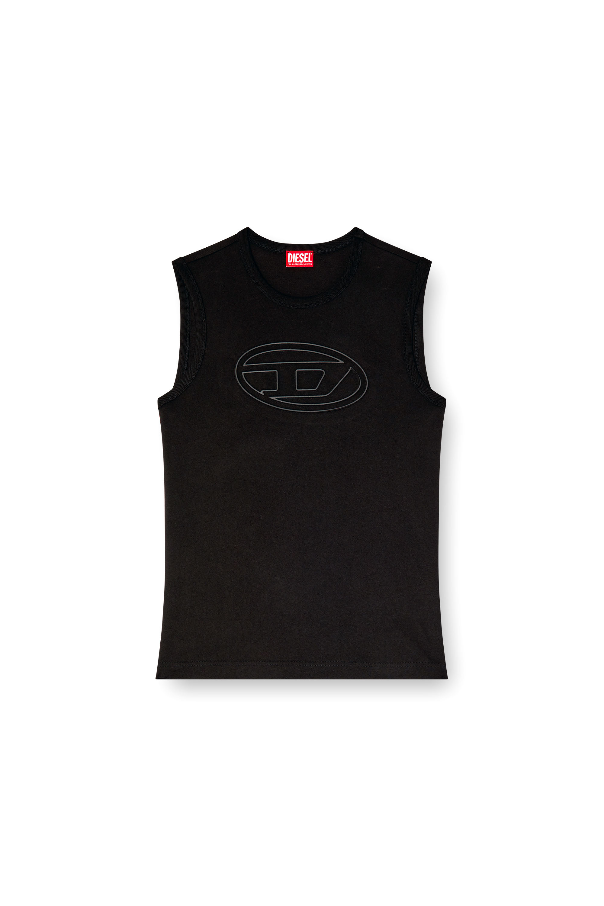 Diesel - T-BISCO-BIGOVAL, Man's Sleeveless top in Black - 2