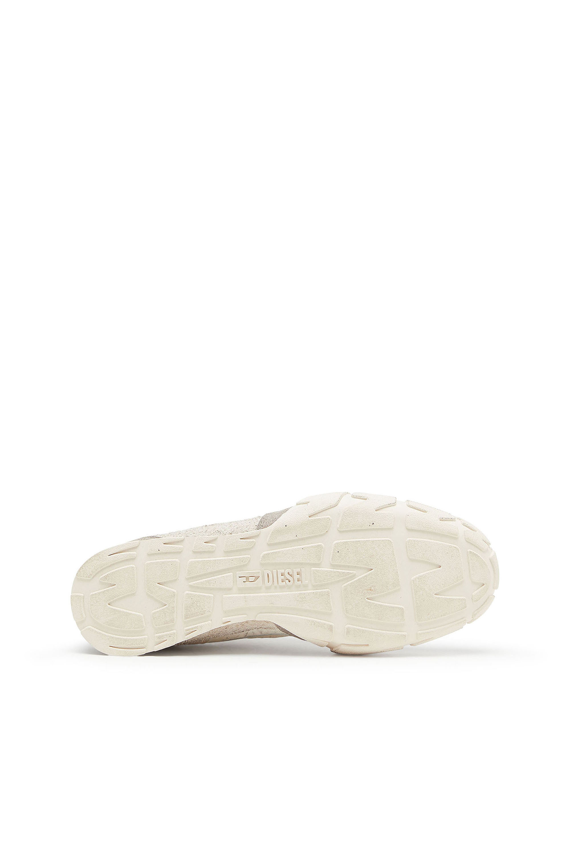 Diesel - S-PAGODHA LOW, Man's S-Pagodha - Sneakers in leather and nylon in White/Grey - 5