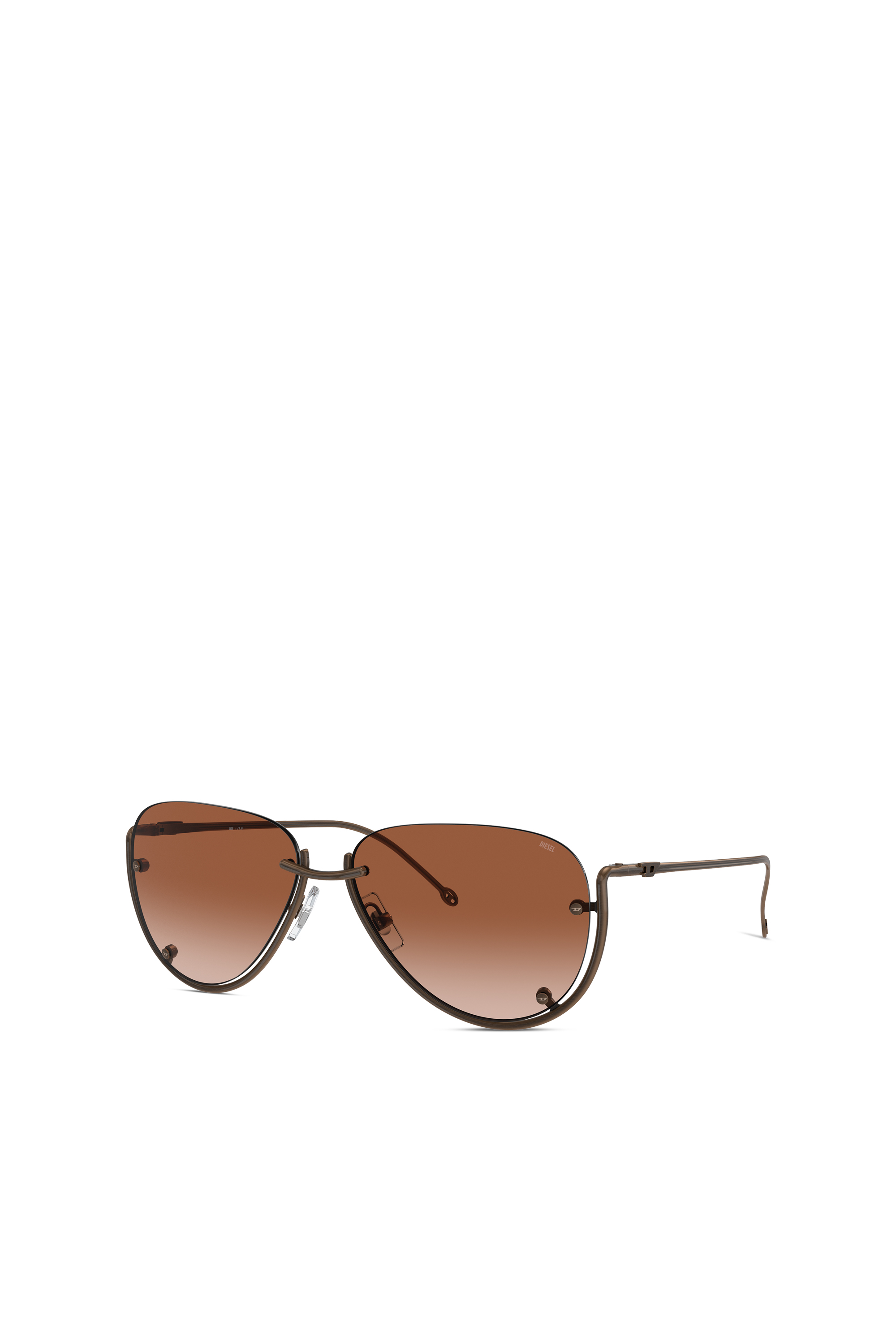 Diesel - 0DL1003, Unisex's Pilot model sunglasses in Bronze - 5
