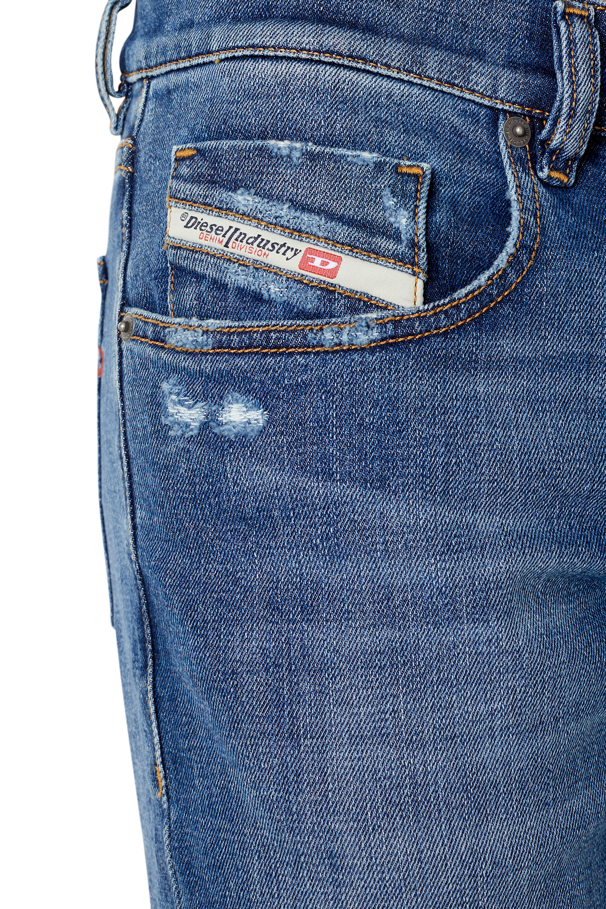 Diesel - 2019 D-STRUKT 09E44 Slim Jeans, Medium blue - Image 3