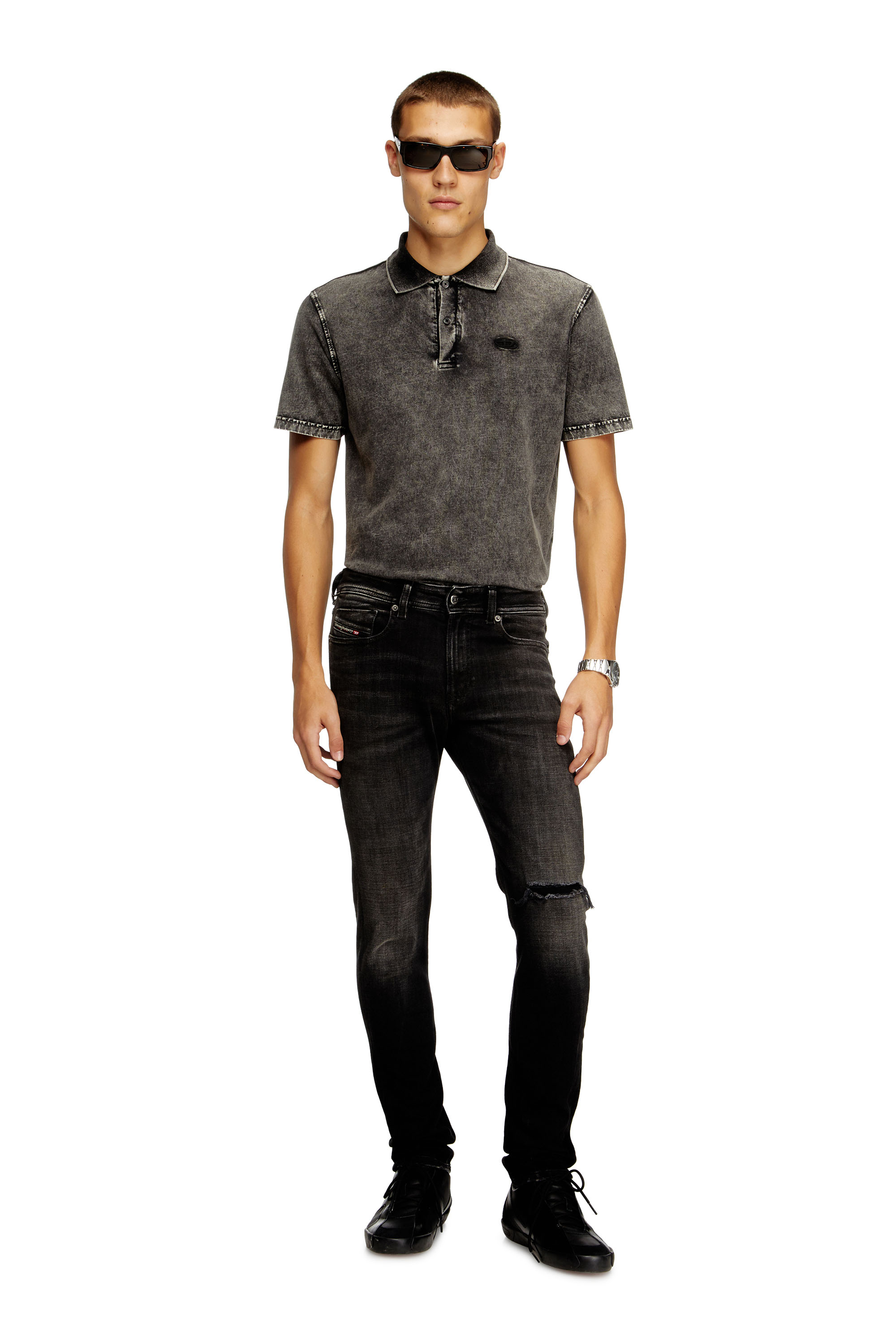 Skinny Jeans 1979 Sleenker 09N19, Black/Dark grey Diesel - Man's Skinny Jeans 1979 Sleenker 09N19, Black/Dark grey - 1