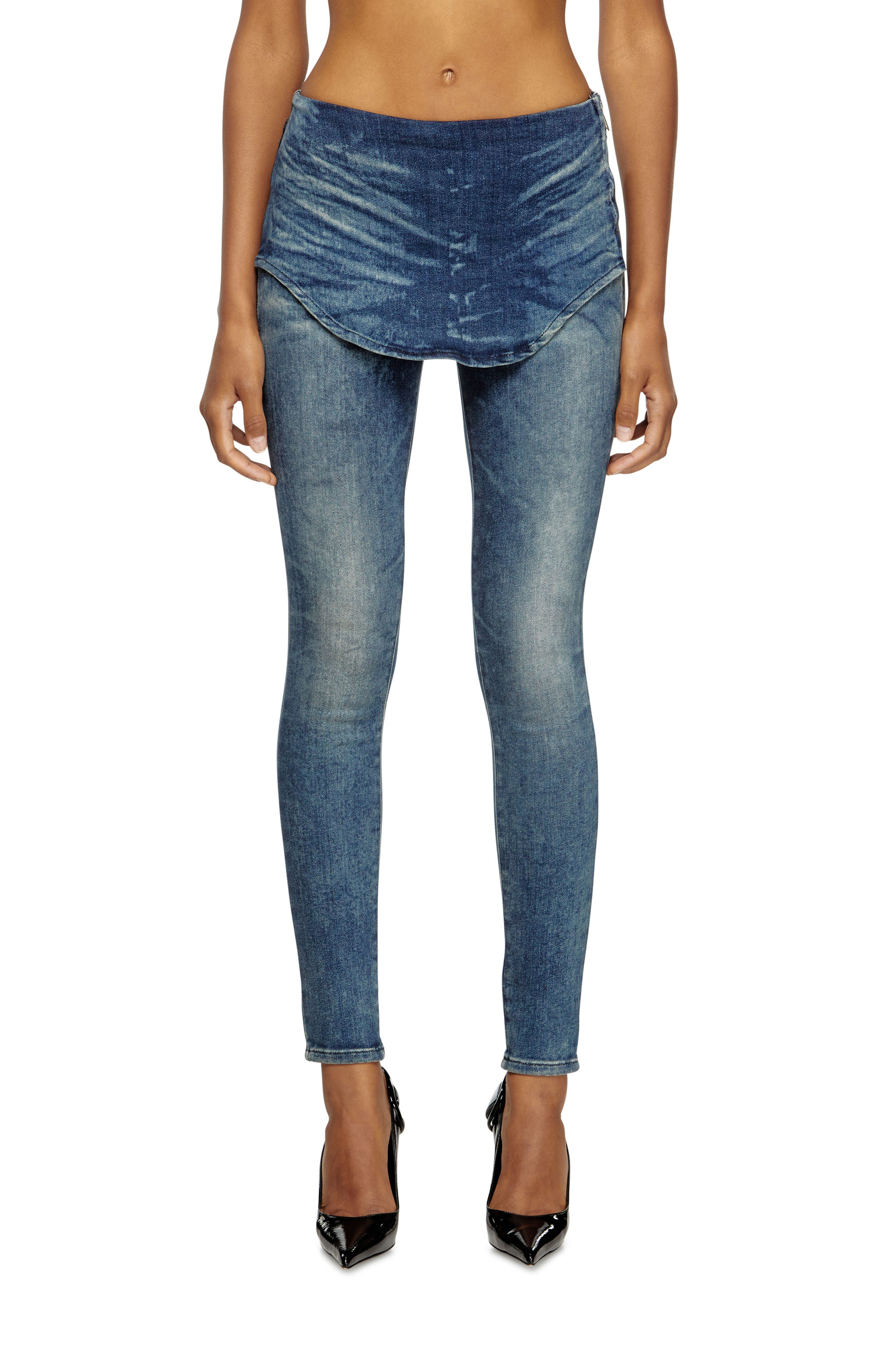 Slim Jeans D-Gnol 09M95, Medium blue Diesel - Woman's Slim Jeans D-Gnol 09M95, Medium blue - 3