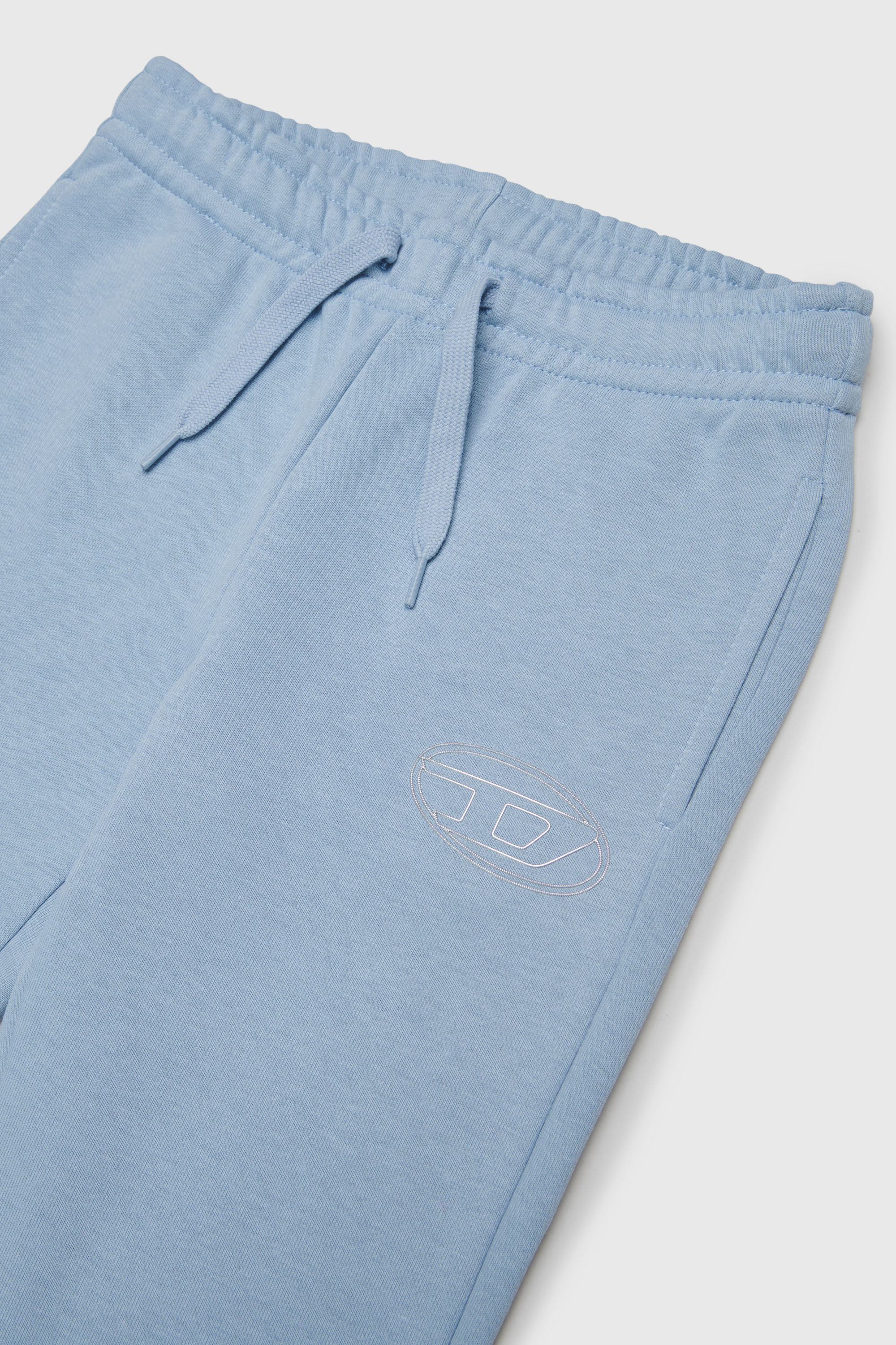 Diesel - PALBIRT, Woman's Flared sweatpants with Oval D logo in Light Blue - 3