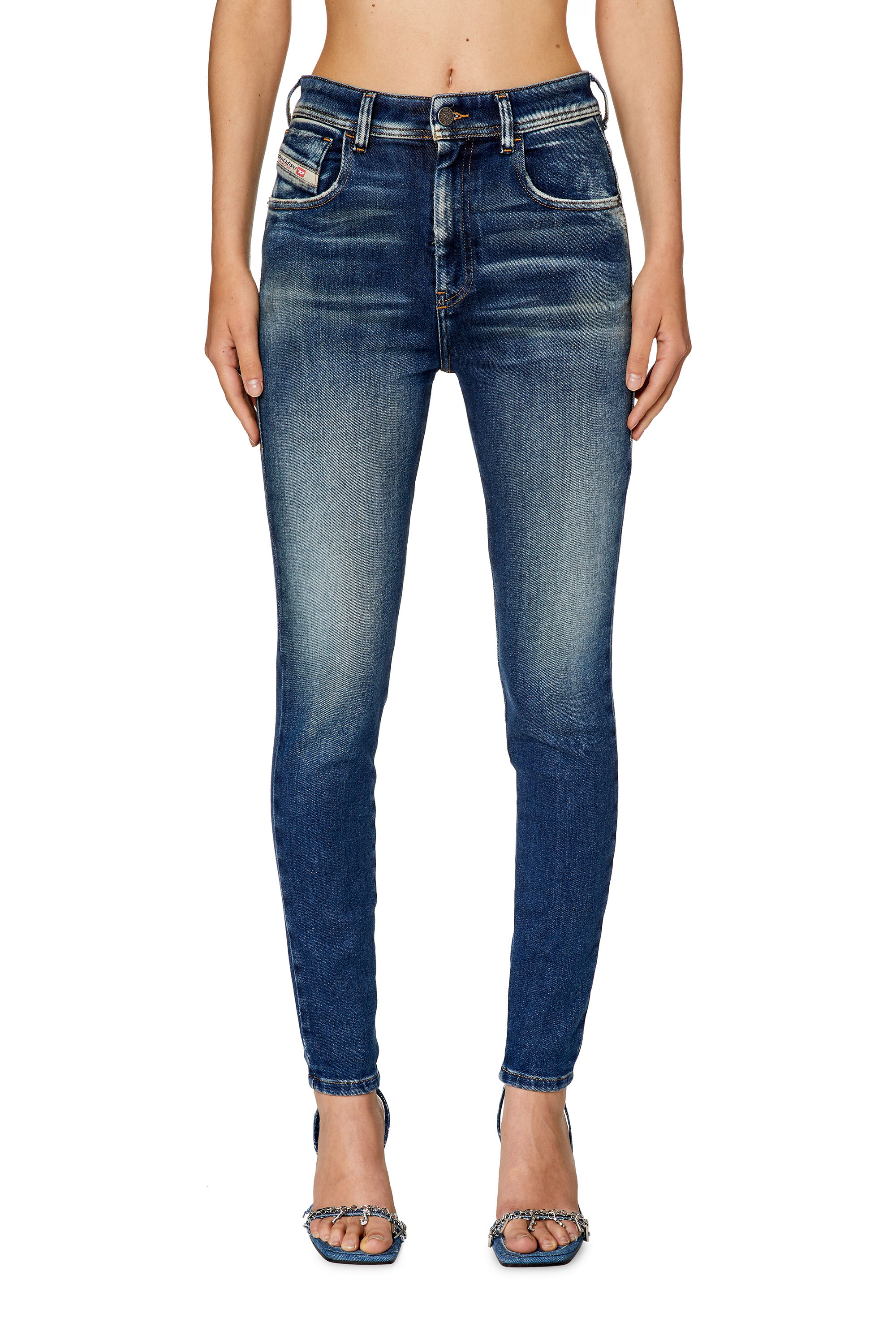 Diesel - Super skinny Jeans 1984 Slandy-High 09G90, Dark Blue - Image 1