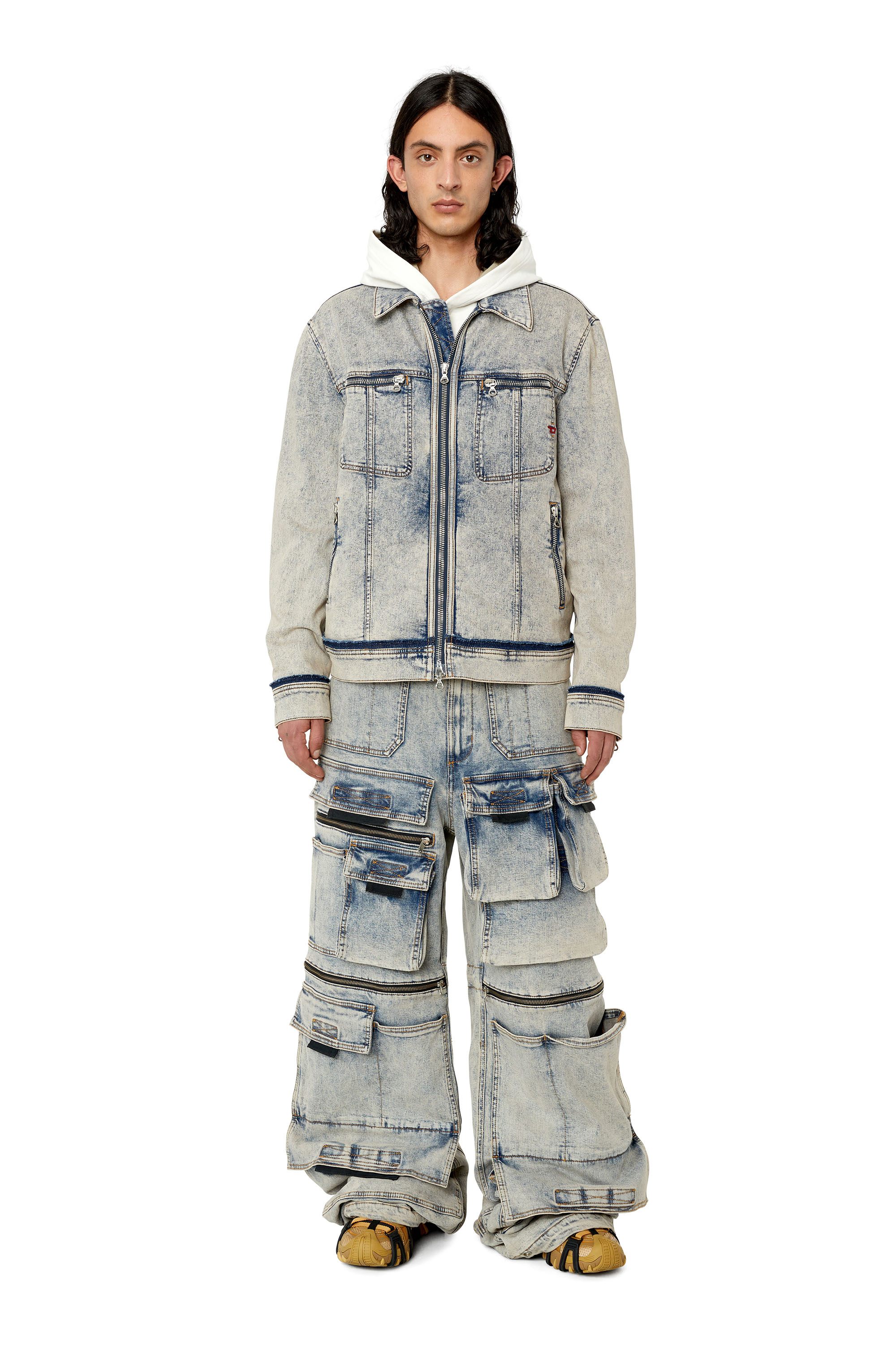 Diesel - D-Onlypockets 09F12 Straight Jeans, Medium blue - Image 6