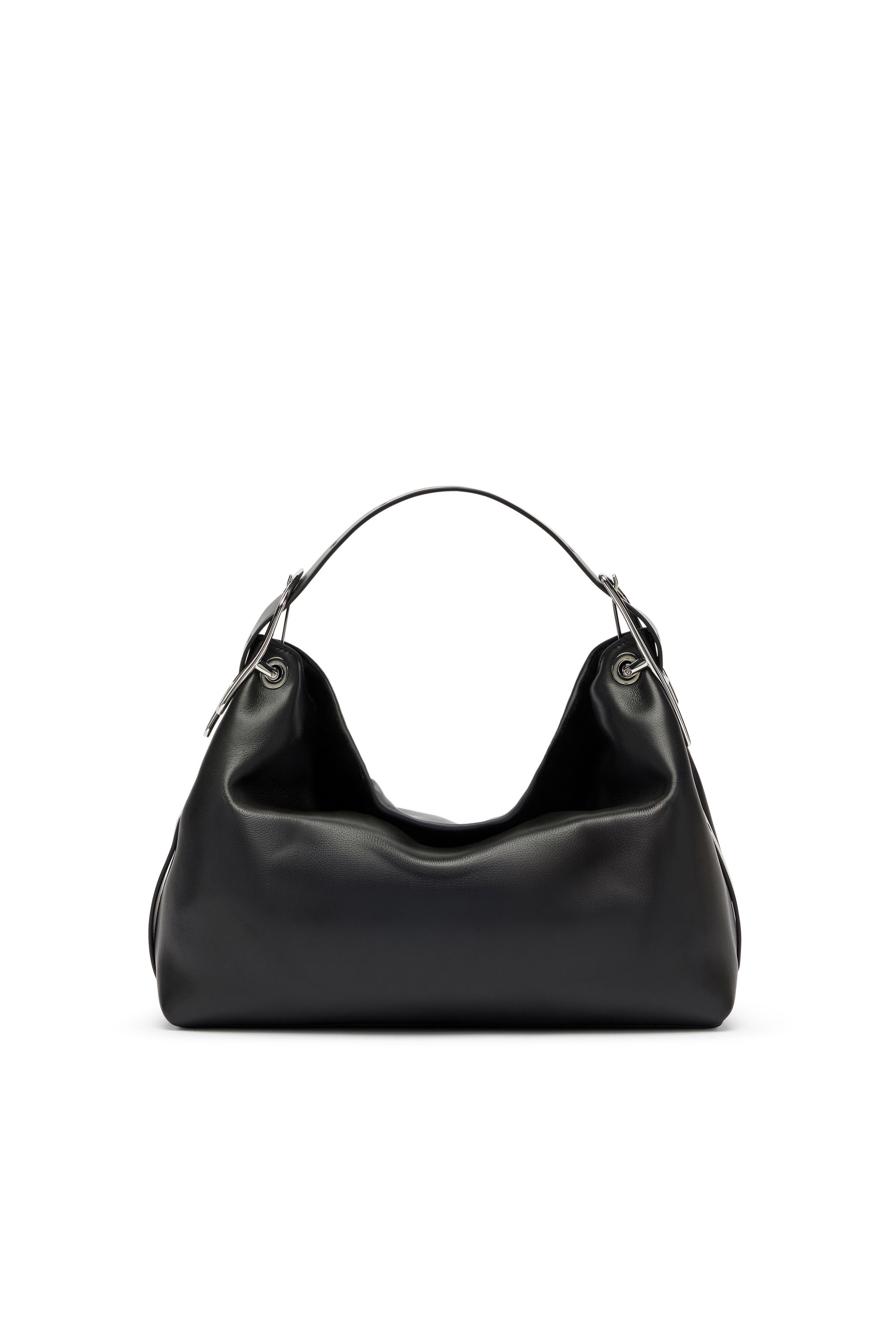 Diesel - D-LINE SHOULDER, Woman's D-Line-Leather shoulder bag in Black - 2
