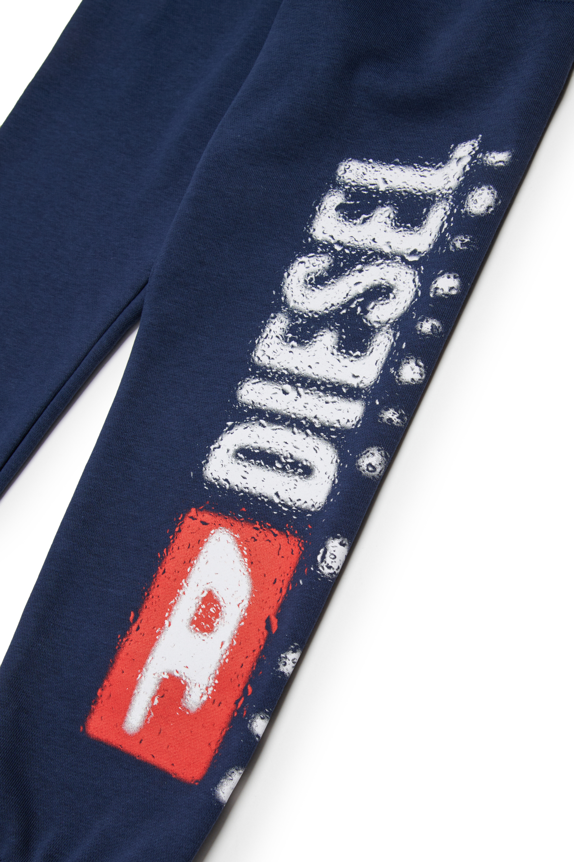 Diesel - PANTLI, Man's Cotton sweatpants with drawstring in Blue - 4