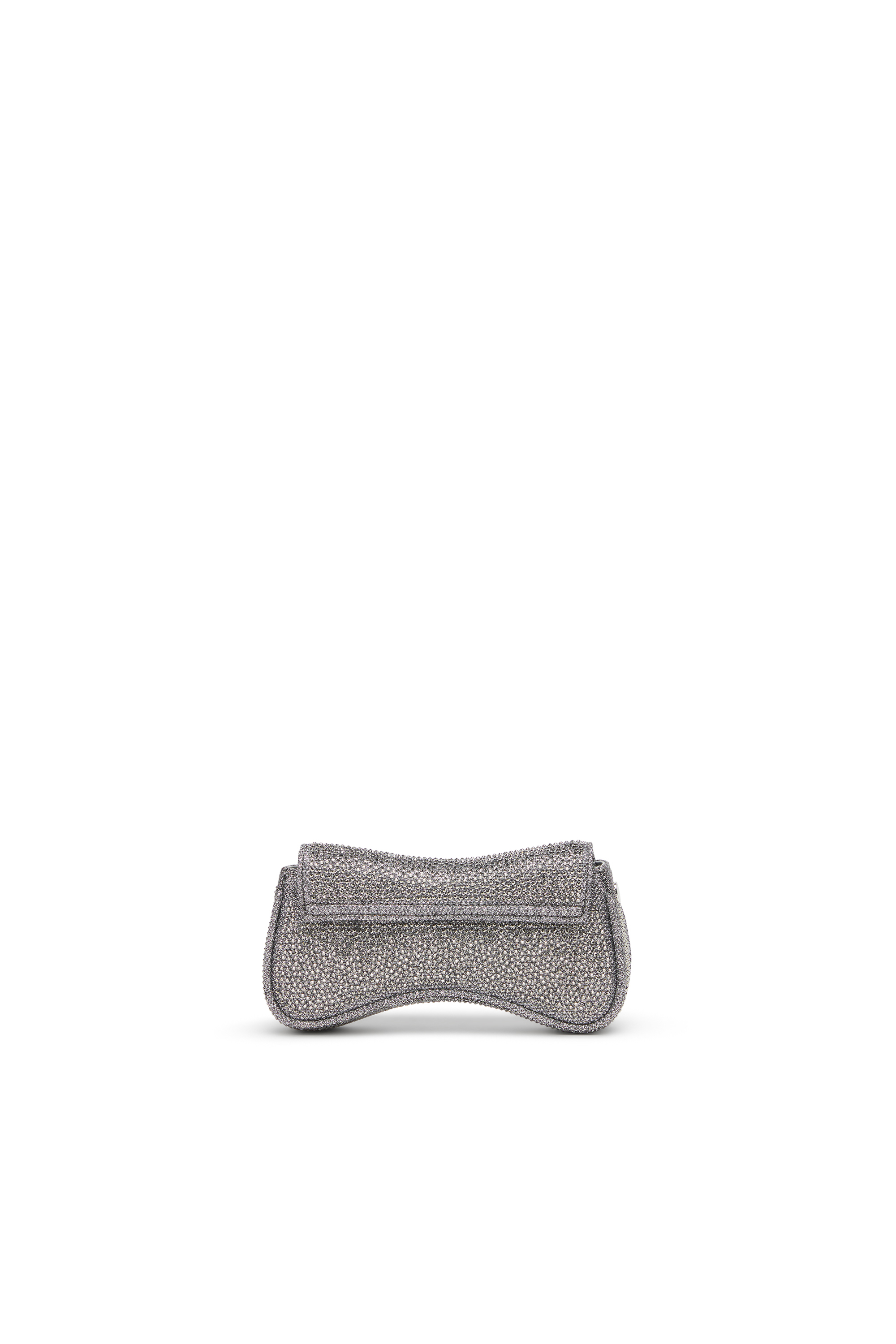 Diesel - PLAY CROSSBODY XS, Woman's Play-Mini crossbody bag in crystal Lurex in Silver - 2