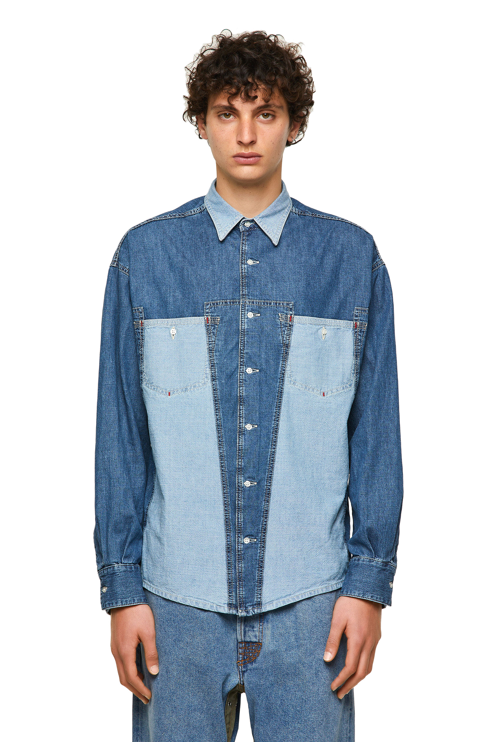 DxD-SHIRT, Medium blue - Denim Shirts