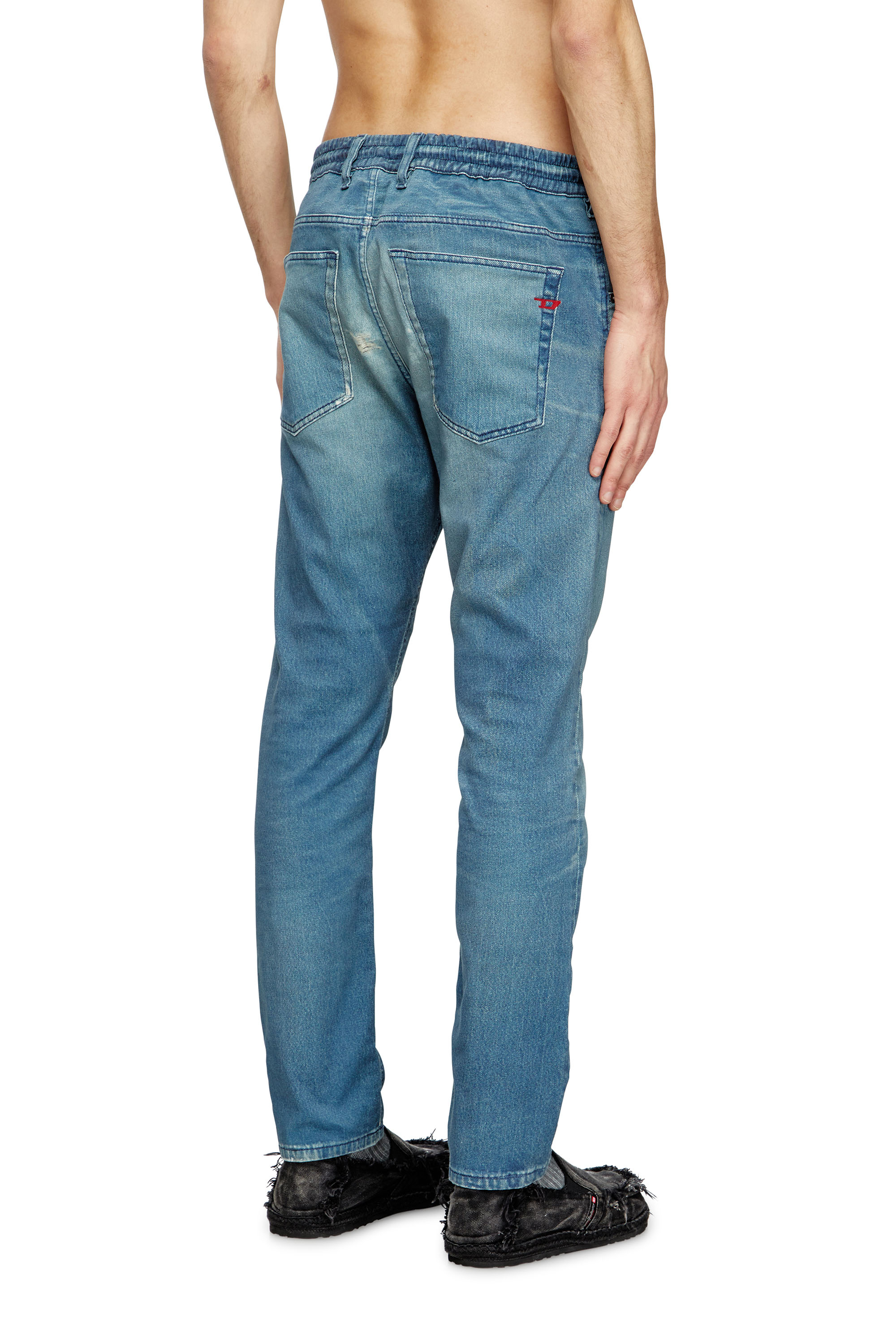 Diesel - Man's Regular 2030 D-Krooley Joggjeans® 068PC, Light Blue - 4