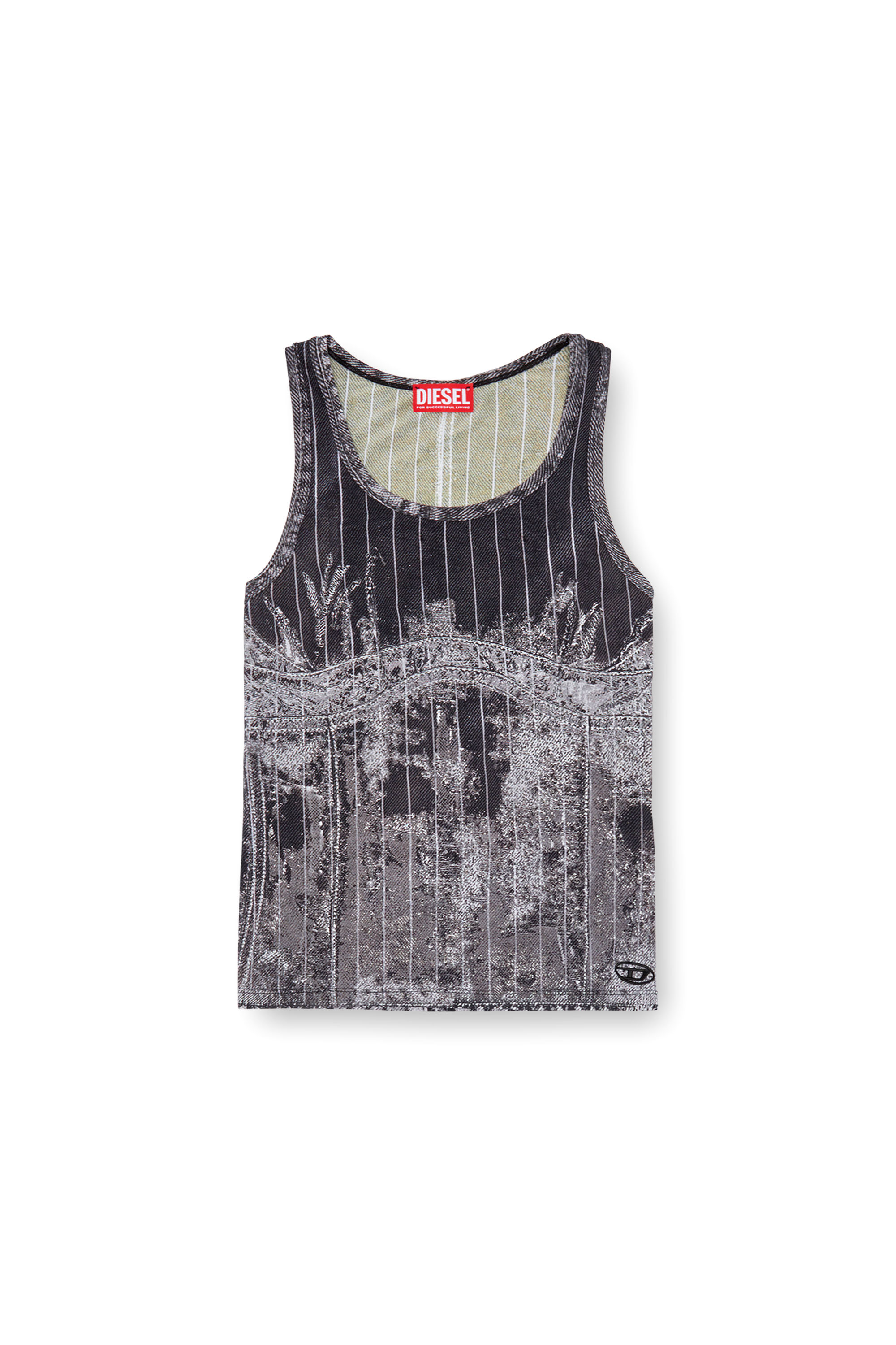 Diesel - T-STRIPE, Black - Image 3