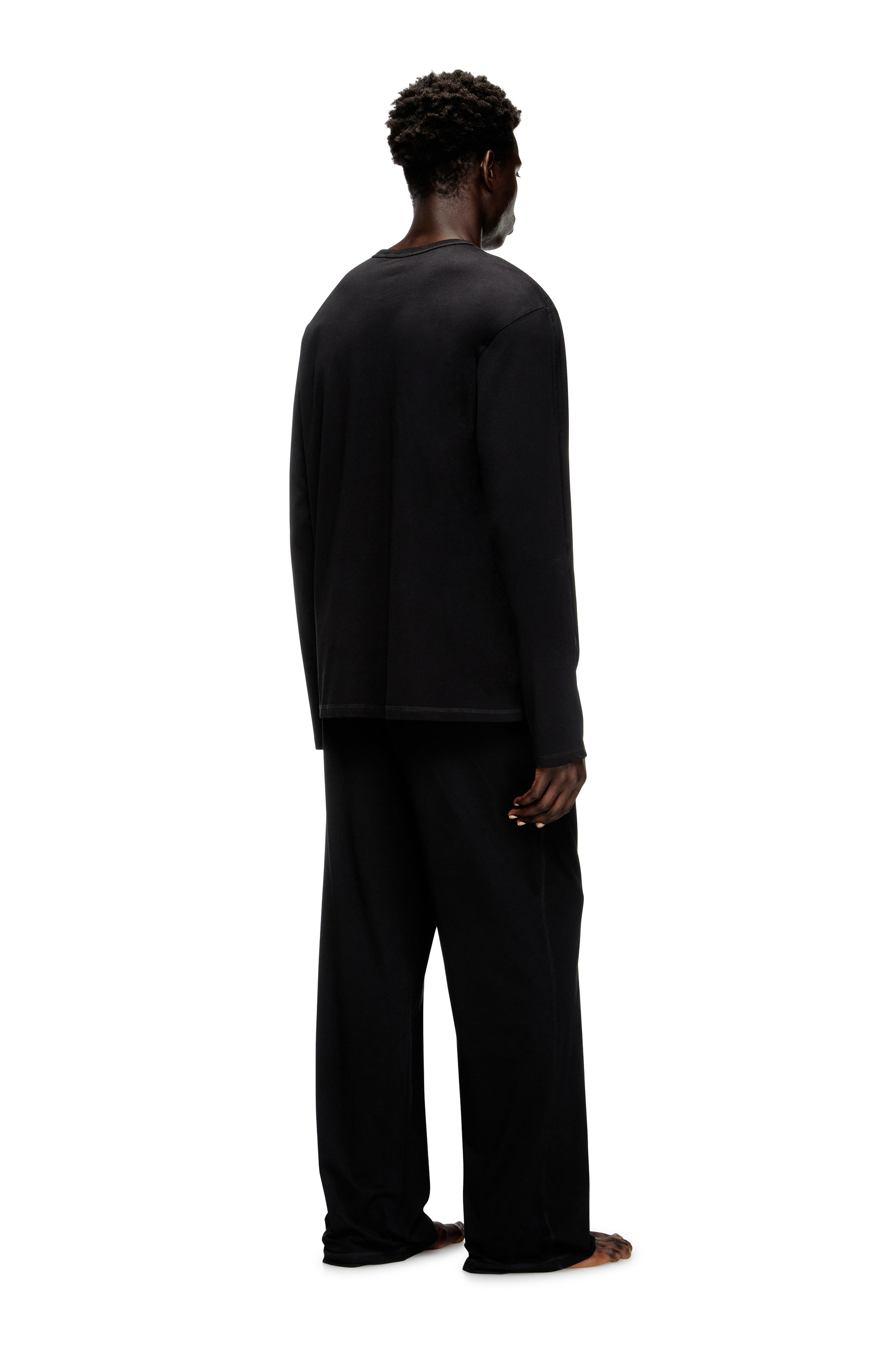 Diesel - SET-ADRIAN-UTLT, Man's Pyjamas in cotton jersey in Black - 3