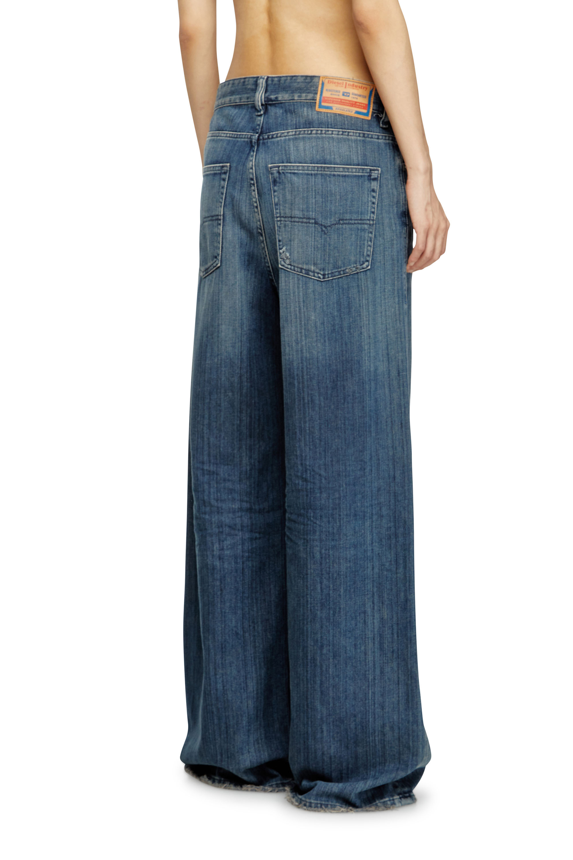Relaxed Jeans 1996 D-Sire 09M09, Dark Blue Diesel - Woman's Relaxed Jeans 1996 D-Sire 09M09, Dark Blue - 4