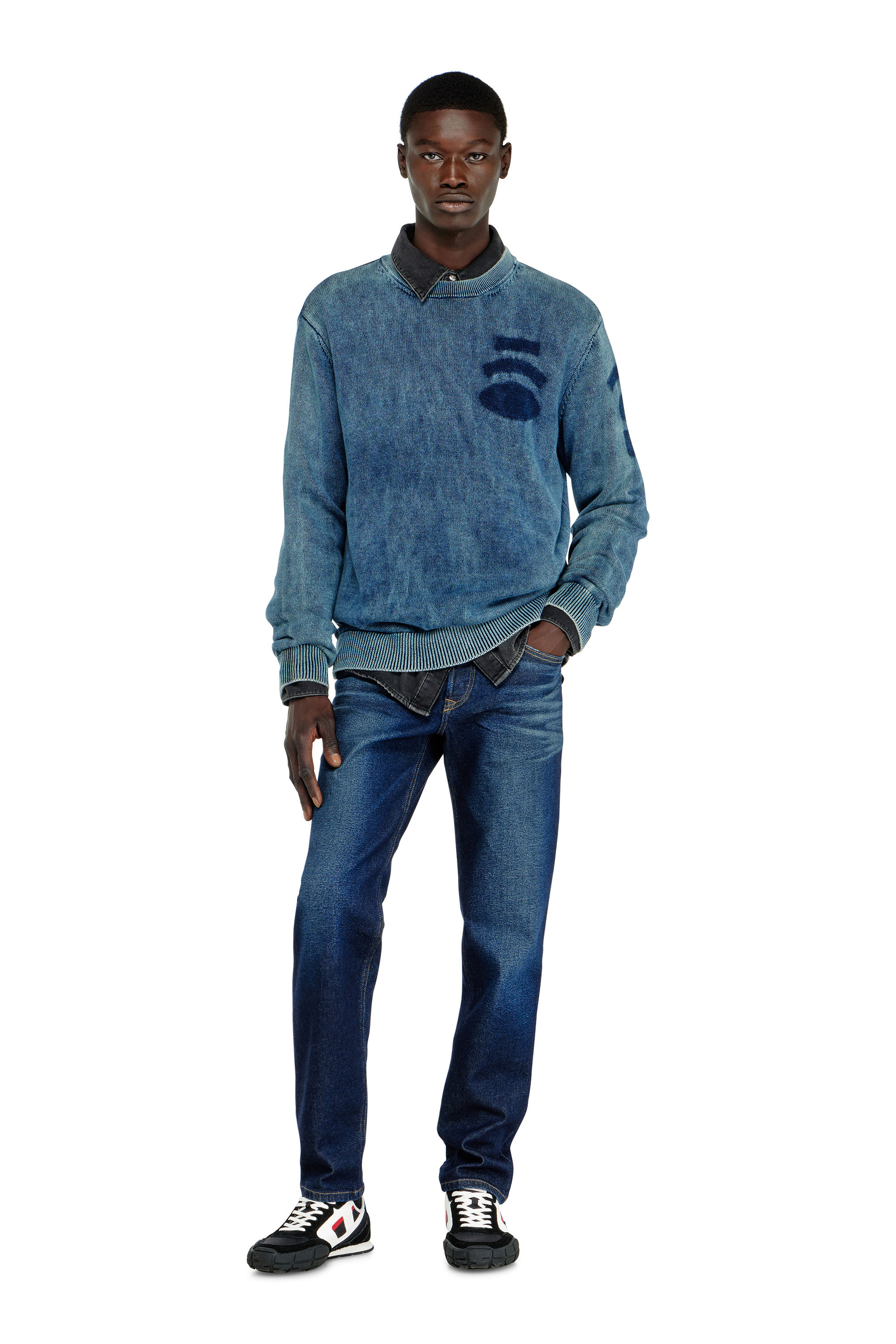 Diesel - Man's Regular Jeans 2023 D-Finitive 0KBBV, Dark Blue - 2