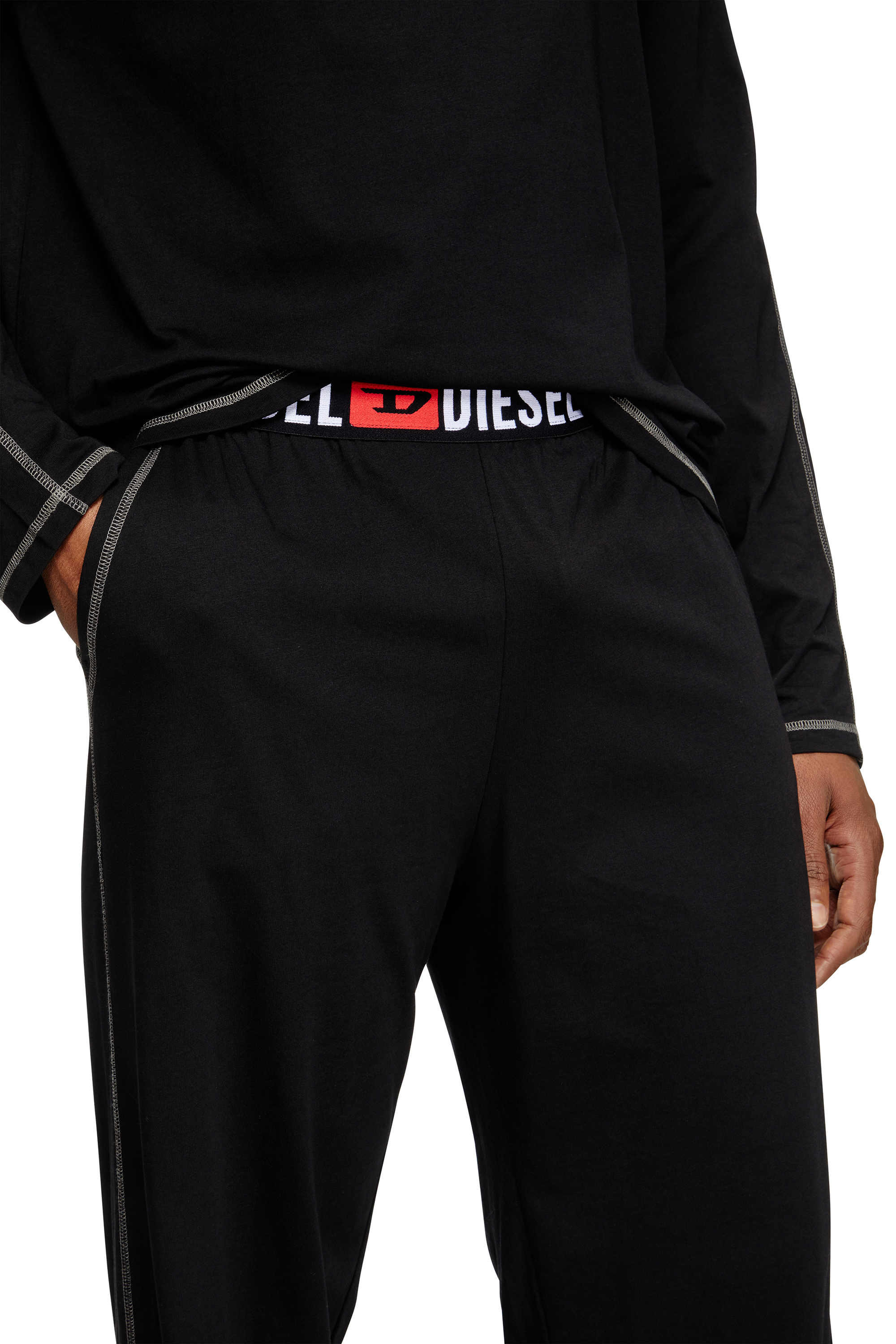 Diesel - SET-NOLAN-D-CORE, Man's Pyjamas in cotton jersey in Black - 3